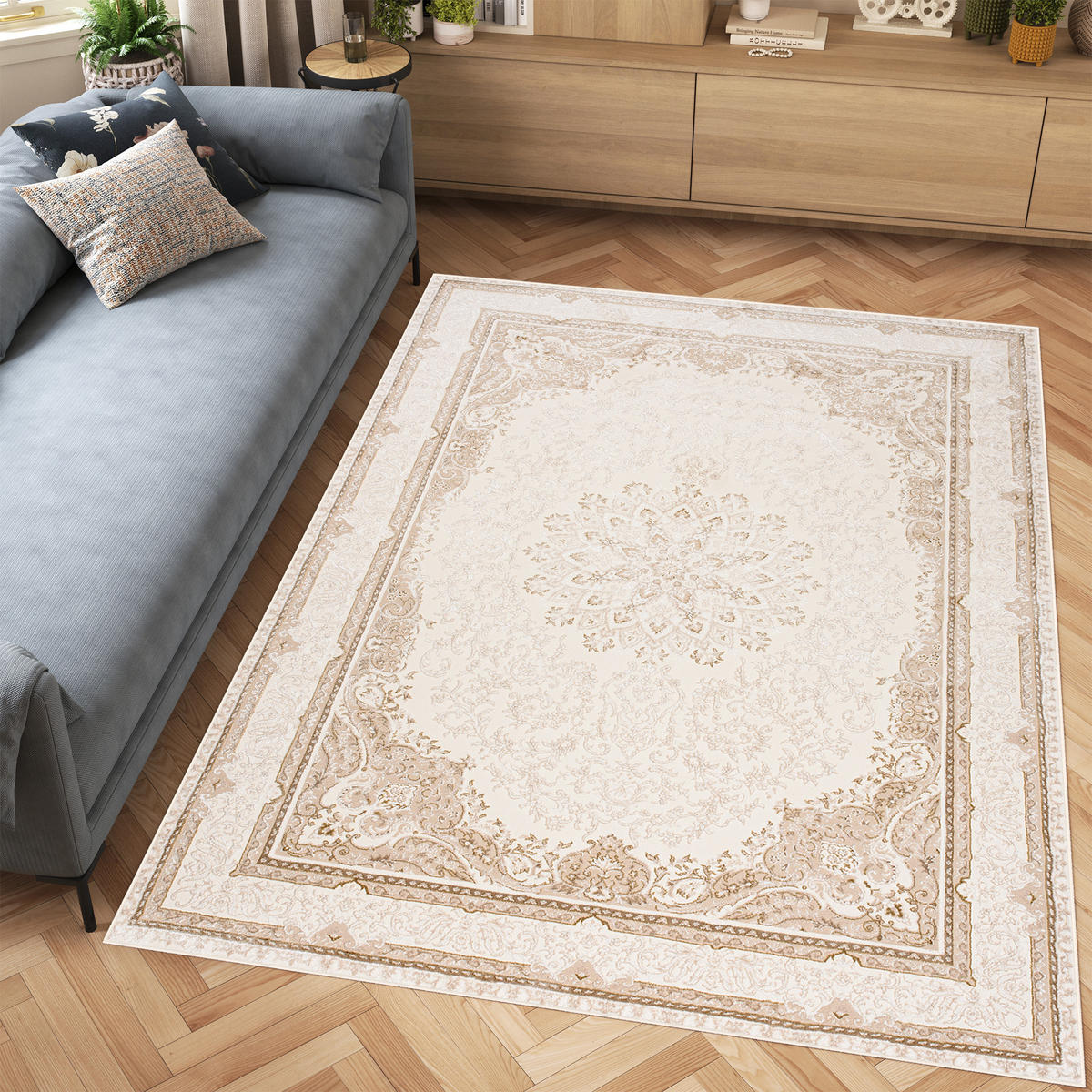 TEPPICH HERA Creme 160/230 cm - Creme, Textil (160/230cm) - Tapiso