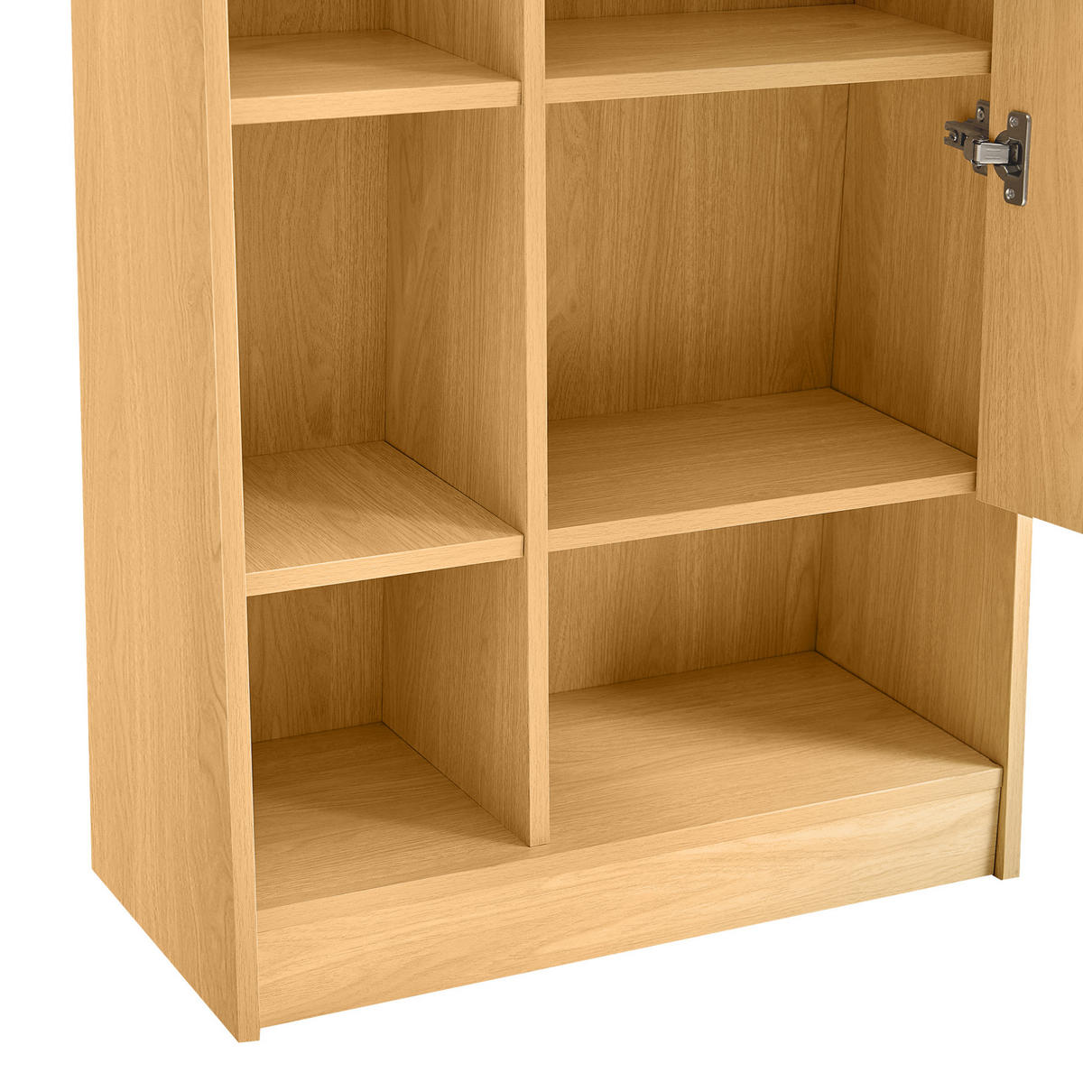 HIGHBOARD 60/165/28 cm Natur aus MDF mit Spiegeltür - Naturfarben, Holzwerkstoff (28/165/60cm) - OKMYHOME