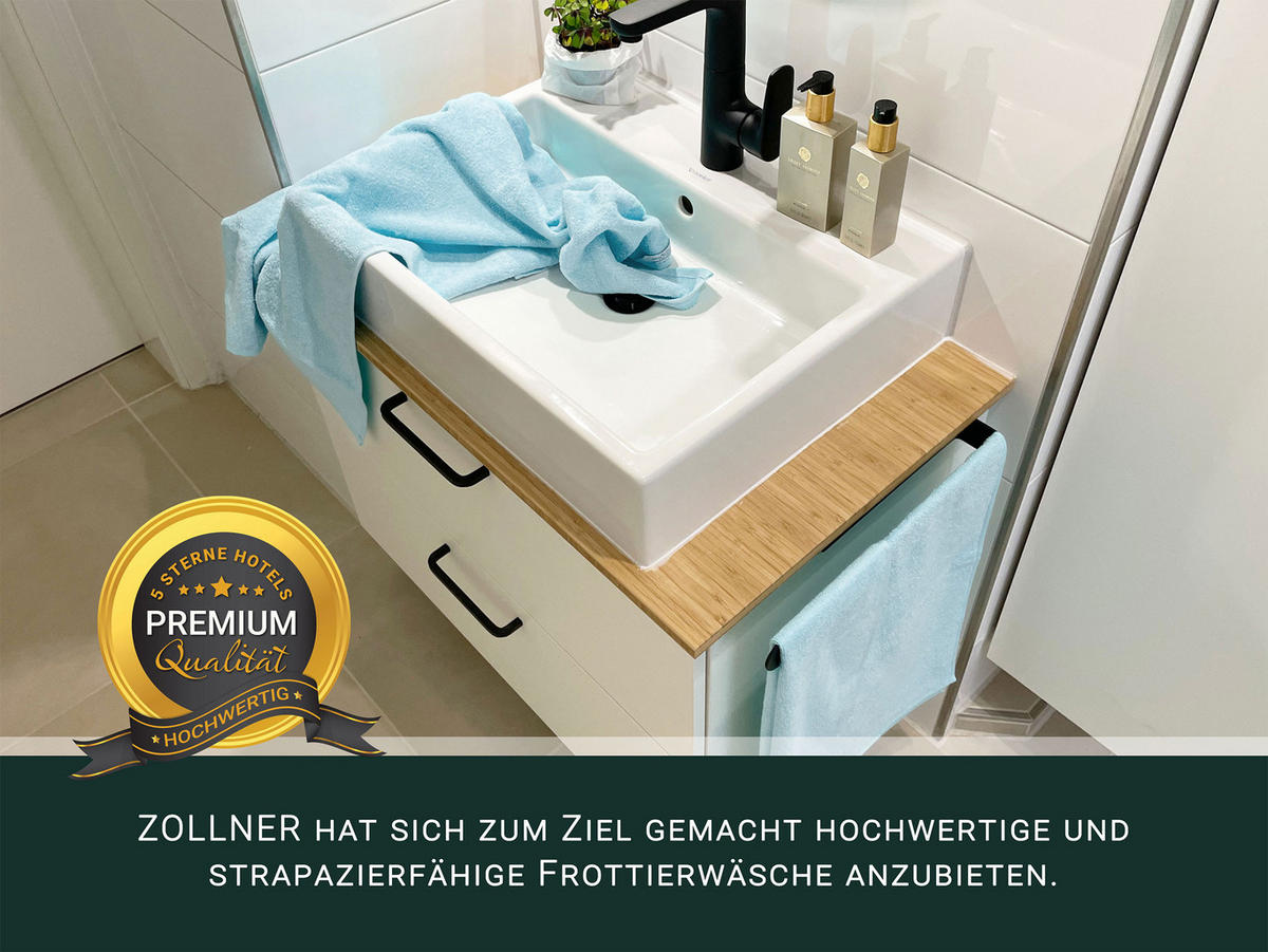 HANDTÜCHER, 10er-Set, 50x100 cm, 100% Baumwolle, Blau - Hellblau, Textil (50/100cm) - Zollner