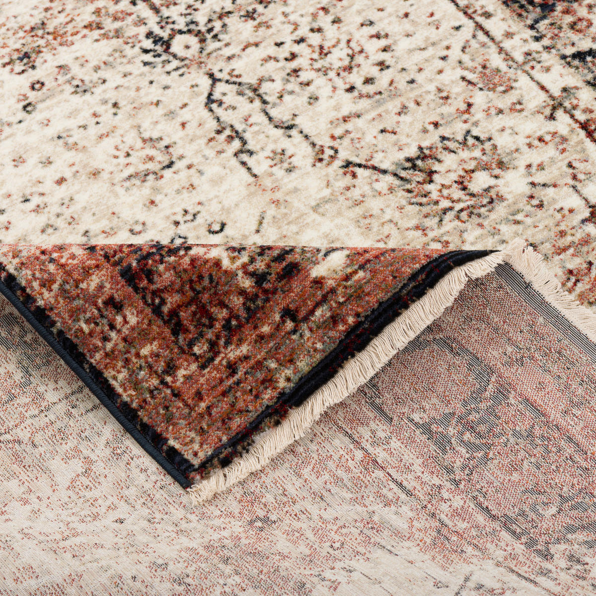 DESIGNER TEPPICH NIA VINTAGE VERLAUF - Creme, Textil (80/150cm) - Pergamon