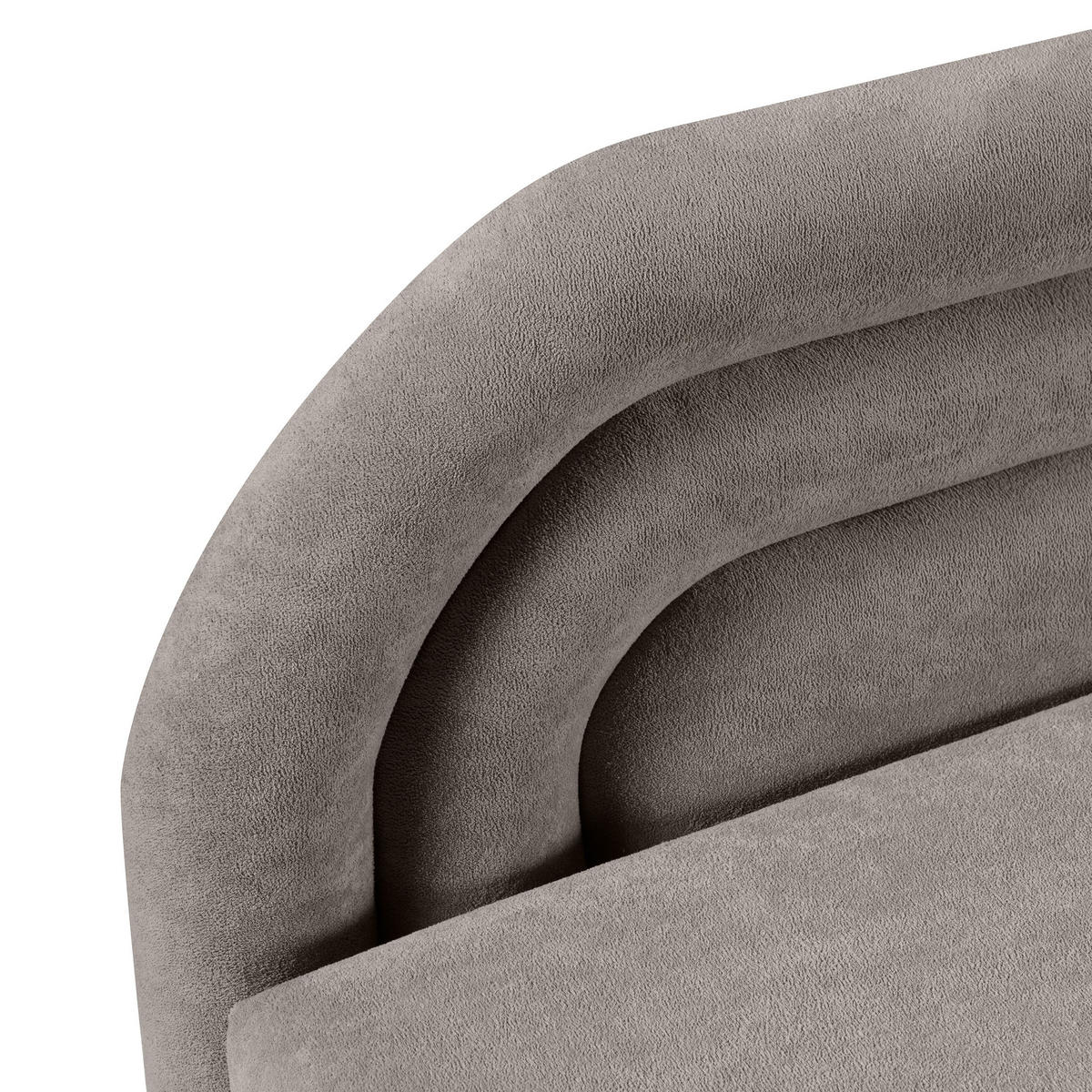 POLSTERBETT Cobi, Eckbett 80x200 cm mit Bettkasten, Hellbraun, Rechts - Hellbraun, Textil (80/200cm) - Beautysofa