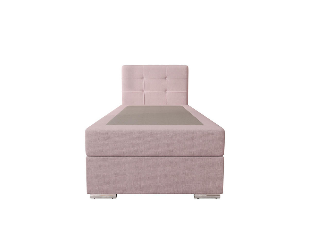 BOXBETT ZILANO 1 mit Matratze H3 und Topper 80x200 Cosmic 14 - Pink, Holz/Textil (80/200cm) - Bedante