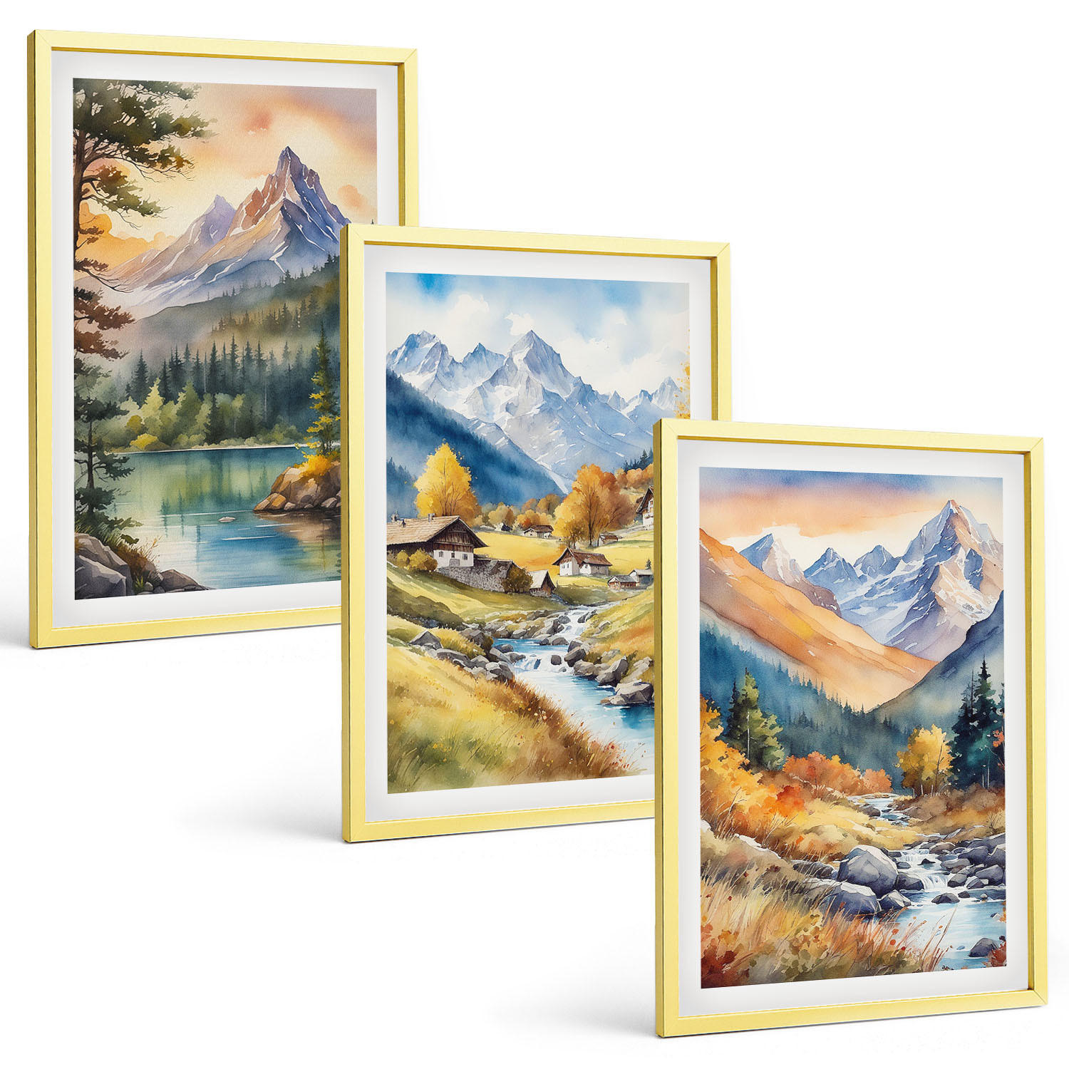 Tulup Bilder Gold 40x60 cm