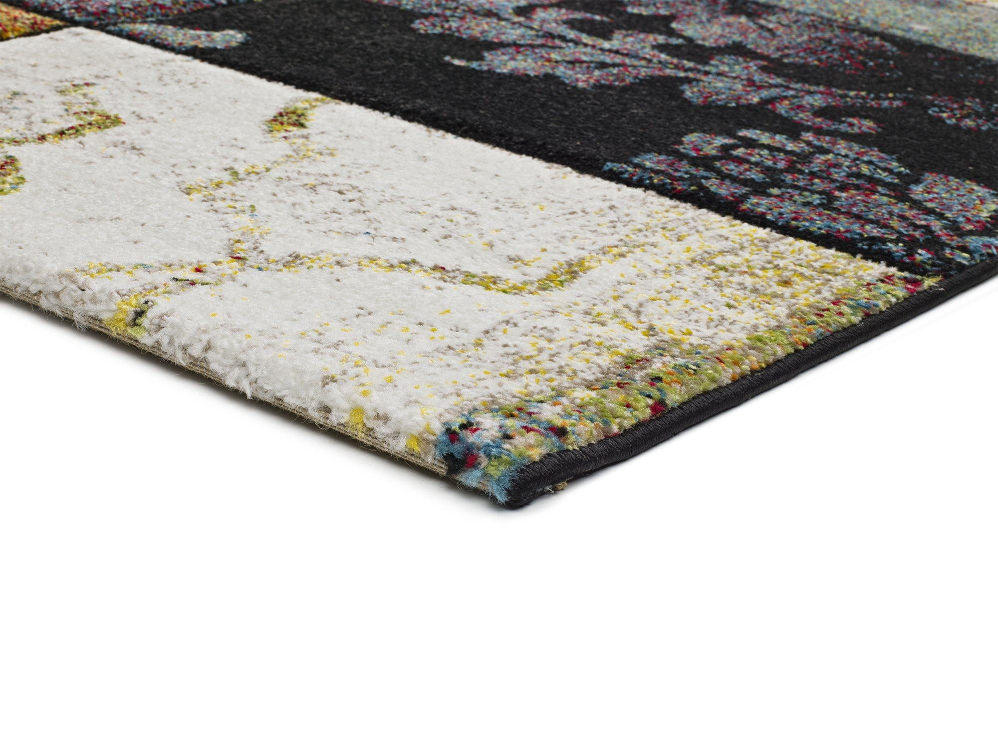 WEBTEPPICH Grau Bianca 140/200 cm - Goldfarben/Multicolor, Naturmaterialien/Textil (140/200cm) - Atticgo
