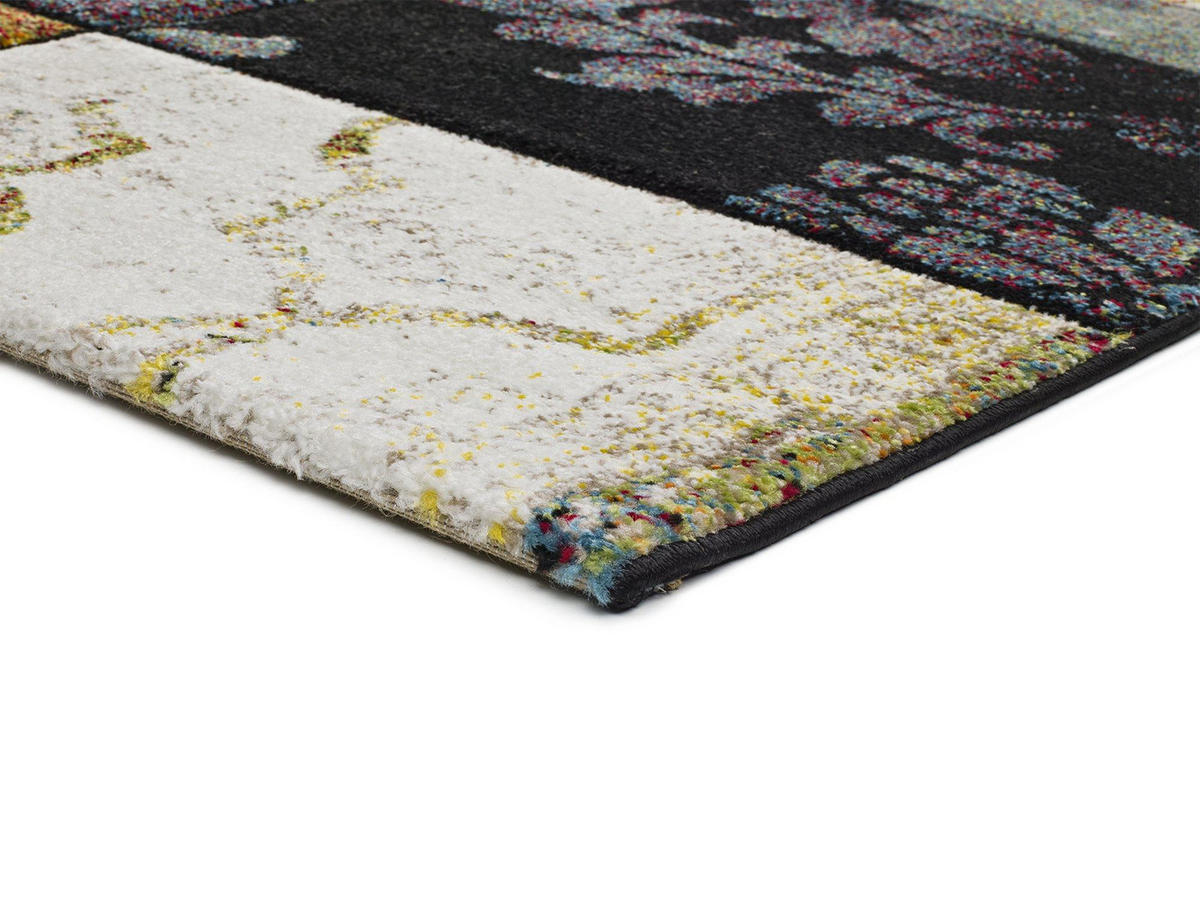 WEBTEPPICH Grau Bianca 140/200 cm - Goldfarben/Multicolor, Naturmaterialien/Textil (140/200cm) - Atticgo