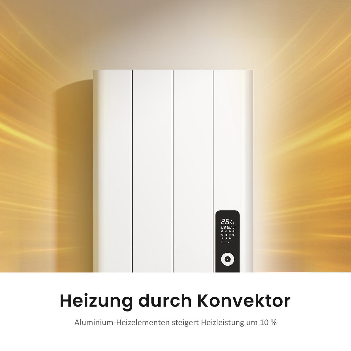 HEIZKÖRPER Weiß 160/36,2/6 cm - Weiß, Metall (36/160/6cm) - EMKE