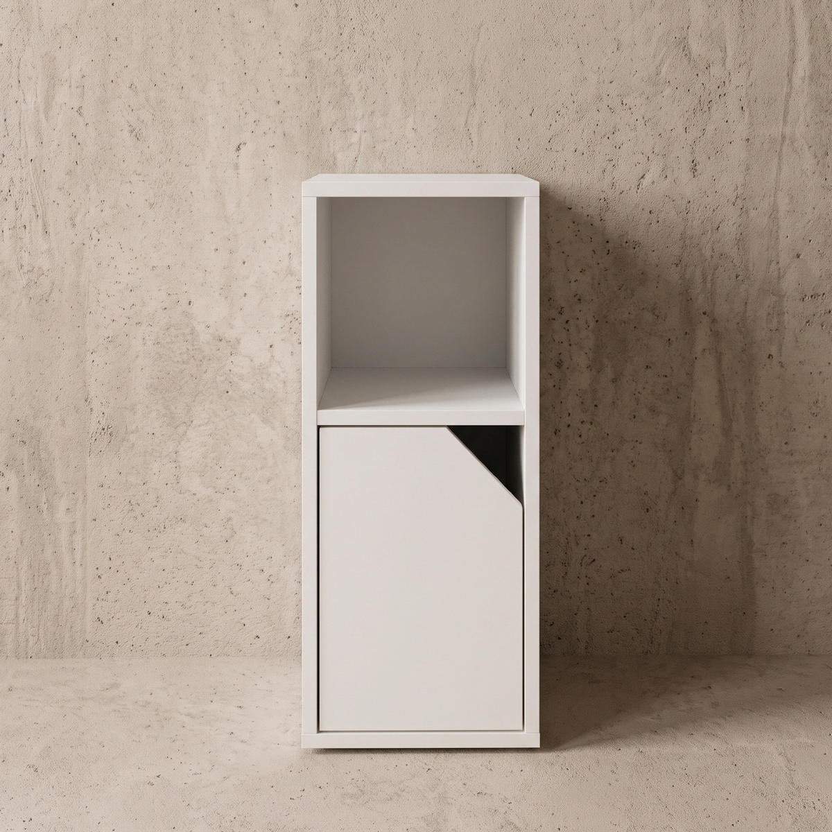 SCHRANK mit Türen 25/34/61,5 cm - Weiß, Holzwerkstoff (34/61.5/25cm) - SCENA LIVING