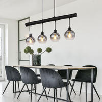 HÄNGELEUCHTE MOITAS Metall Grau - Grau, Glas (85/15/120cm) - Globo Lighting