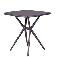 KUNSTSTOFFTISCH Quadratisch Schwarz 72/72/76 cm - Schwarz, Kunststoff (72/72/76cm) - Nest Dream