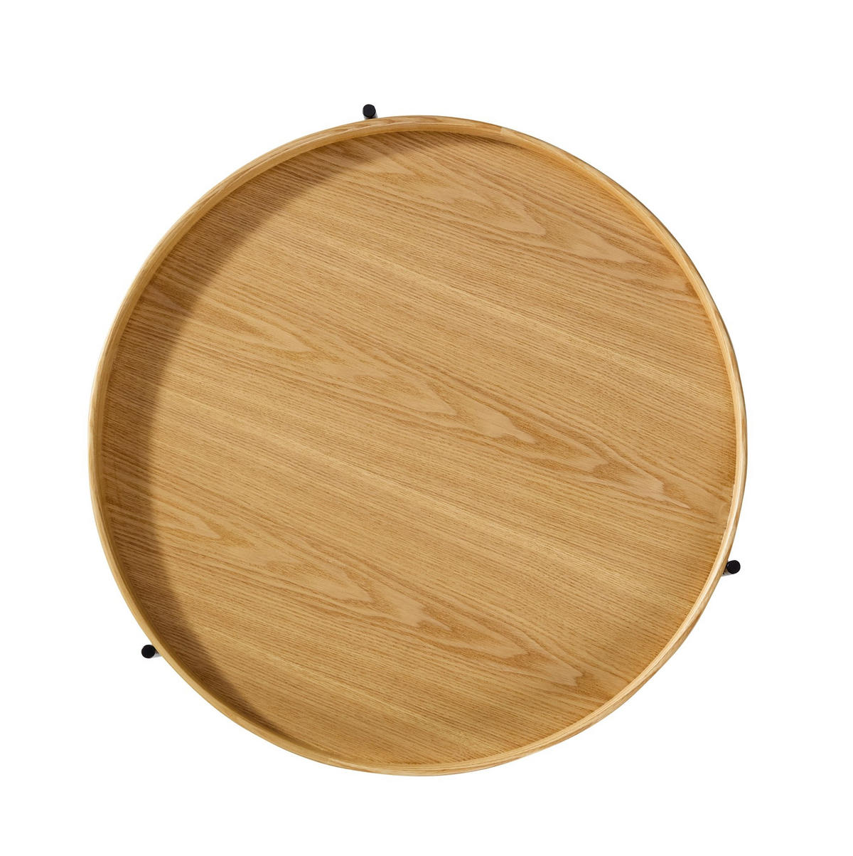 COUCHTISCH 69/69/38 cm mit 2 Ebenen und stabilem Metallgestell, modernes Design, Natur - Naturfarben, Holzwerkstoff (69/69/38cm) - Redom