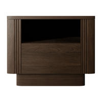 NACHTTISCH Netari 1SZ - Dunkelbraun, Holzwerkstoff (50/41/40cm) - MIRJAN24