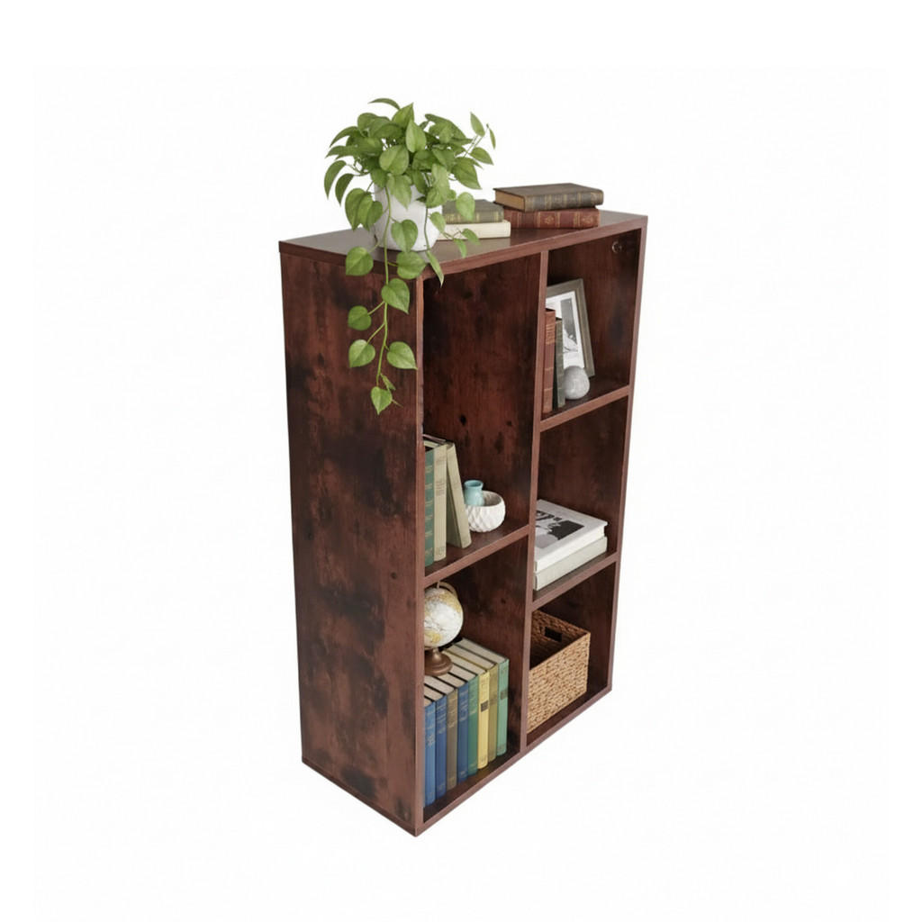 BIBLIOTECĂ Maro vintage MDF 5 rafturi