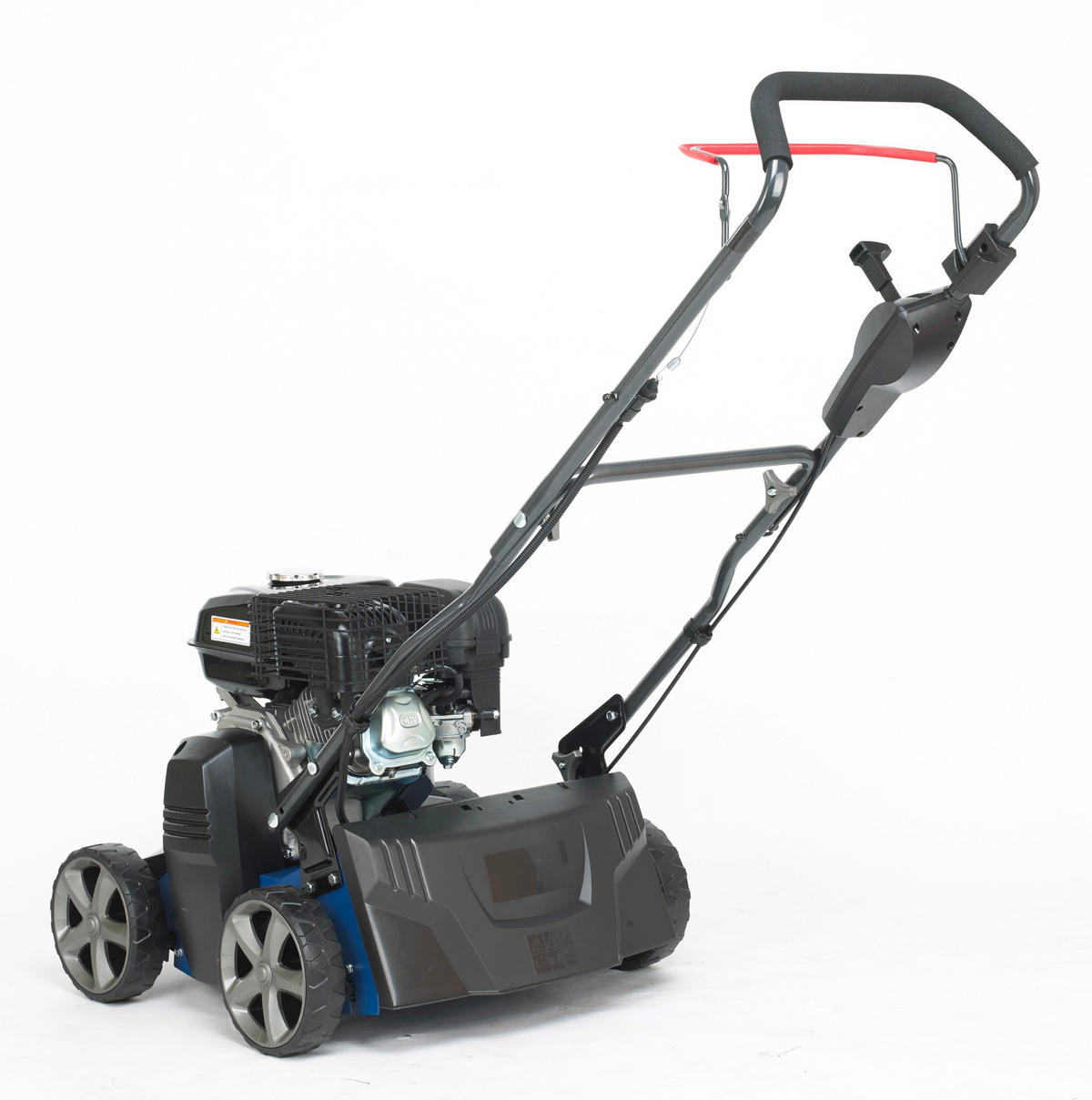 BENZIN-VERTIKUTIERER Lüfter SC4001G Rasenlüfter Moosentferner (40 cm, 5.4 PS, 45L Fangkorb) - Blau, Metall (64/57/66.4cm) - HYUNDAI