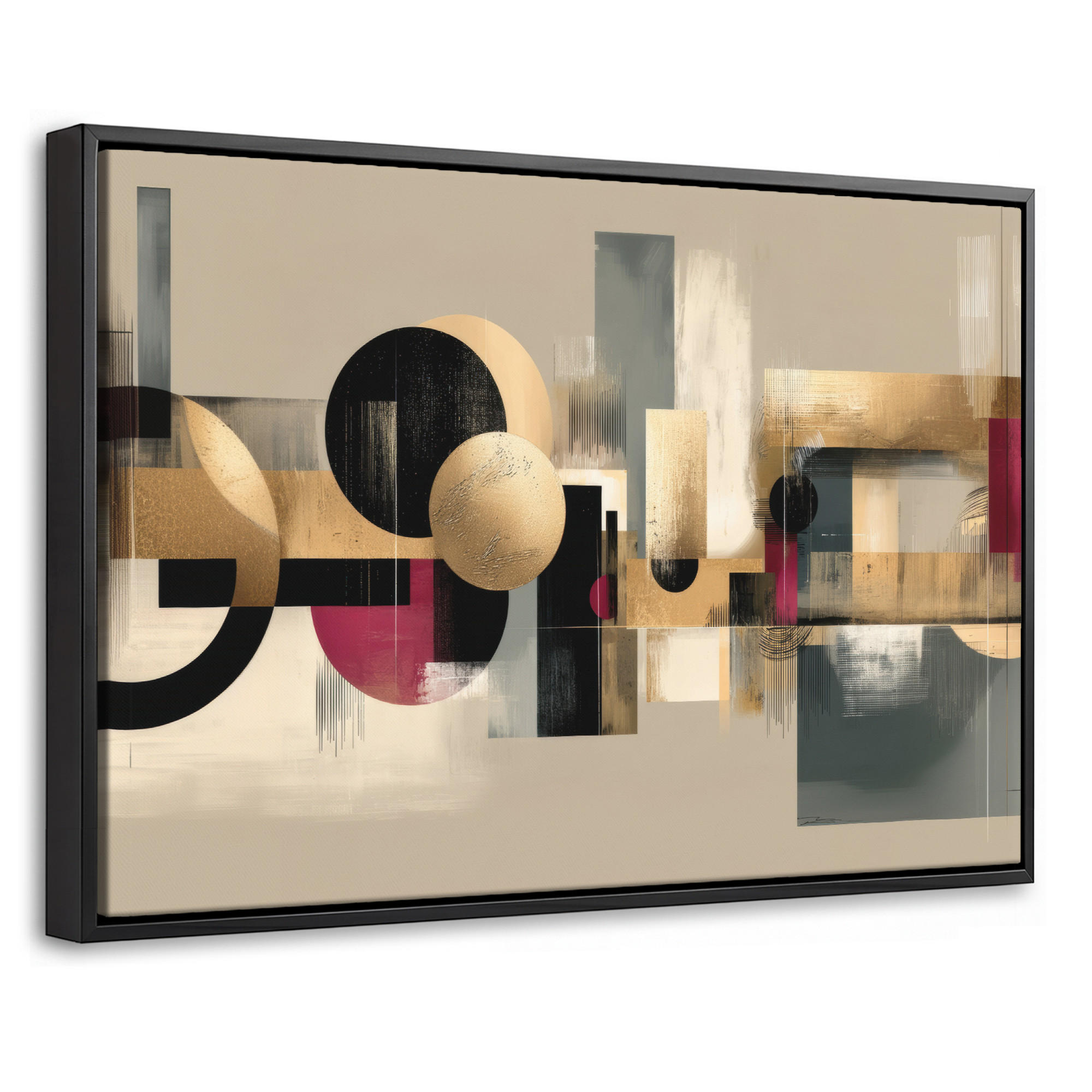 MuchoWow Leinwand Beige 60x40 cm