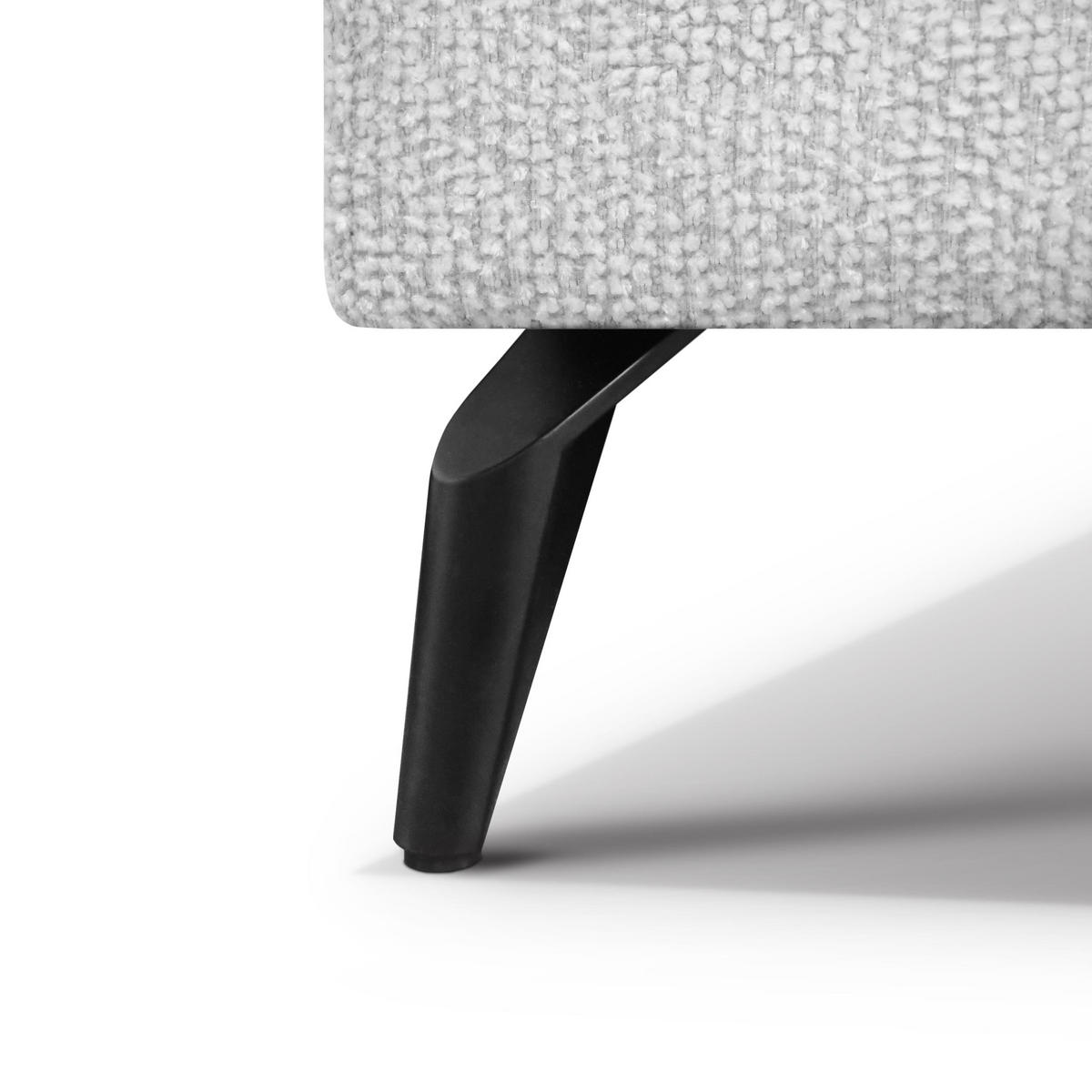 ECKSCHLAFSOFA Mellow mit Bettkasten, Hellgrau, rechts - Hellgrau/Schwarz, Textil (270/205cm) - Beautysofa