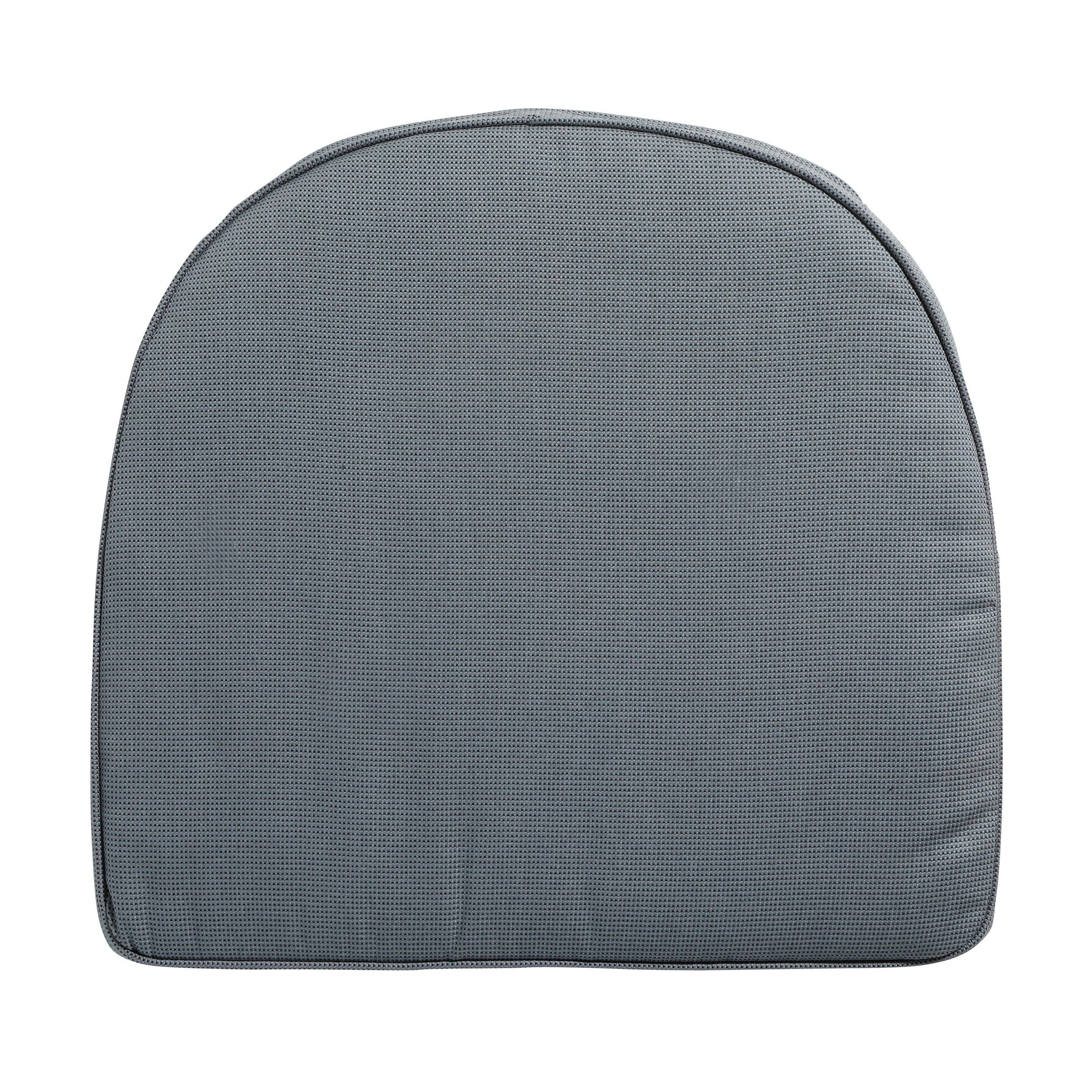 SITZKISSEN YORK Rippe 48/48 cm 4er-Set - Grau, Textil (48/5/48cm) - Madison