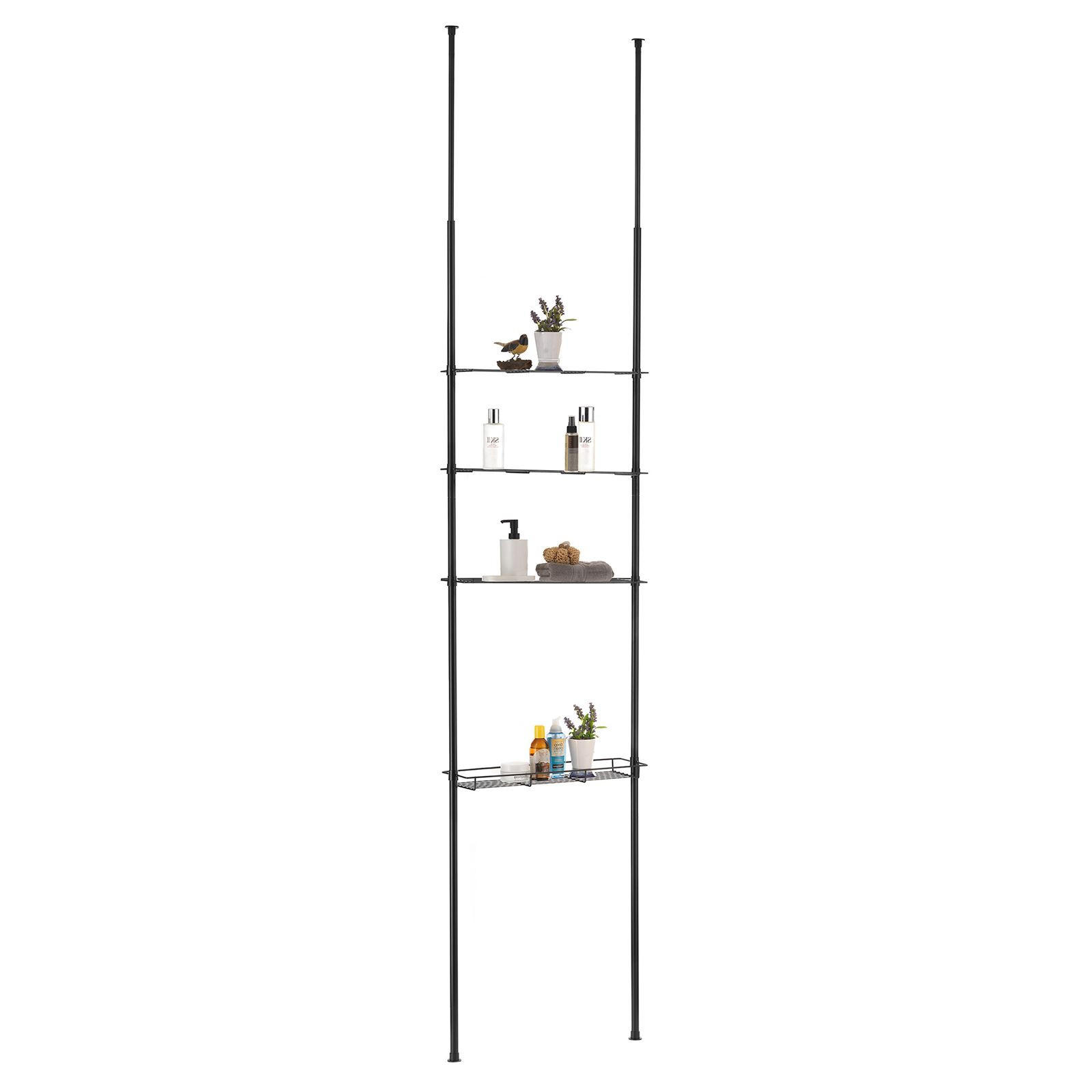 Idimex Duschreagal Schwarz 59x280x16 cm