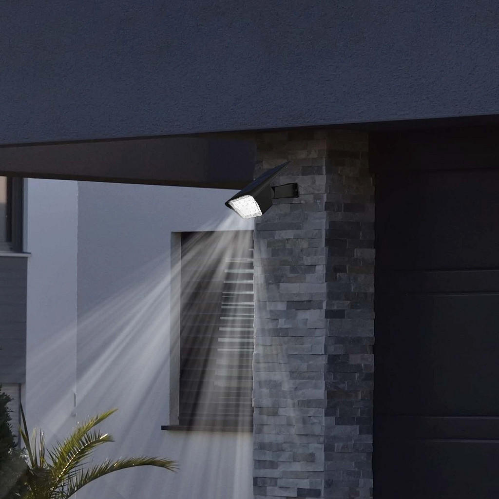 Thumbnail - Lumisky Solar-Gartenstrahler, Schwarz, Kunststoff, 11.6x31.5x16.4 cm, Lampen & Leuchten, Außenbeleuchtung, Solarleuchten