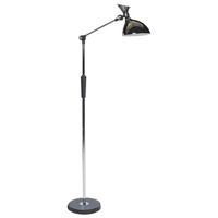 STEHLAMPE Andromeda 26/52/169 cm - Silberfarben, Kunststoff (26/52/169cm) - Beliani
