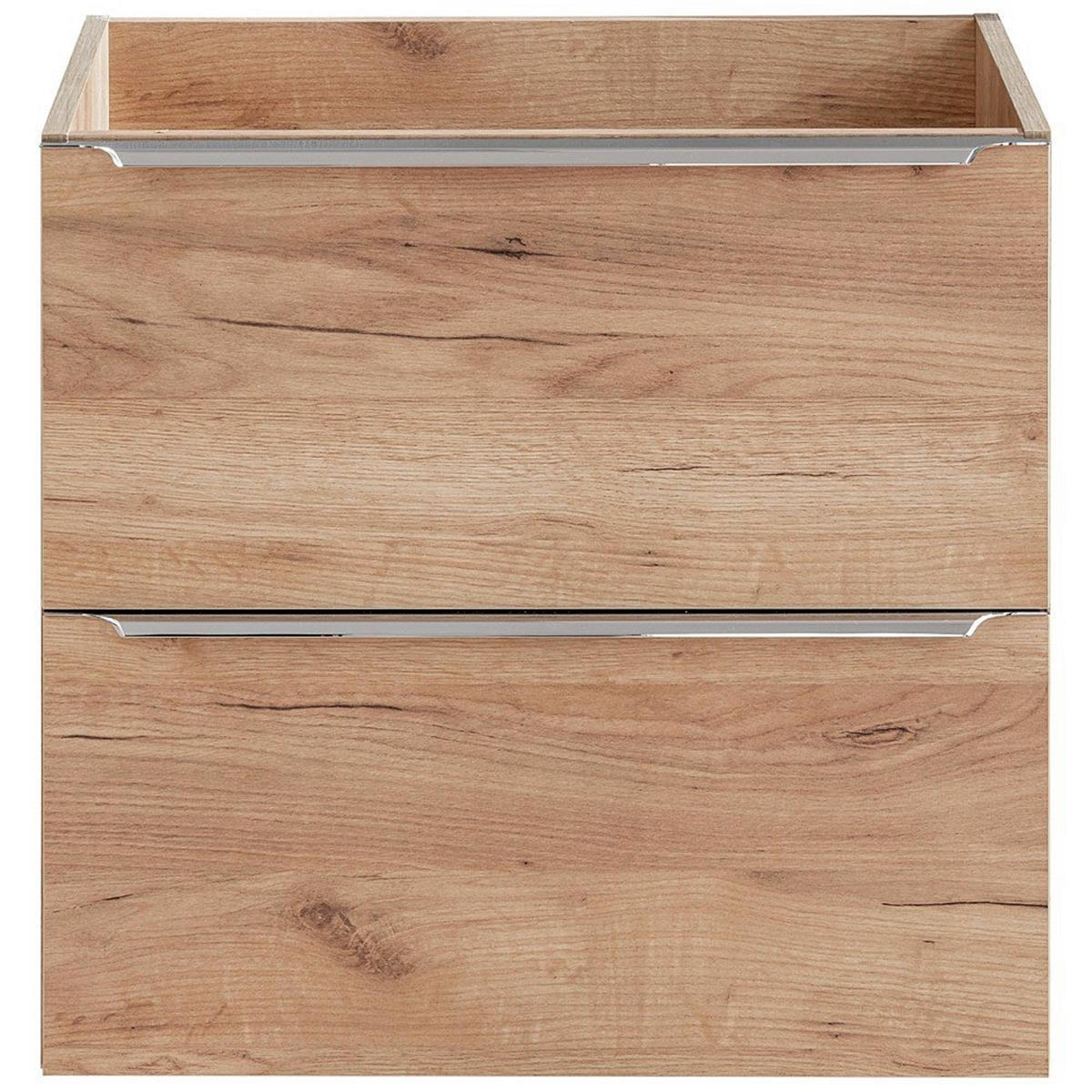 WASCHBECKENSCHRANK Toskana-56 - Braun, Holzwerkstoff (60/57/46cm) - Lomado