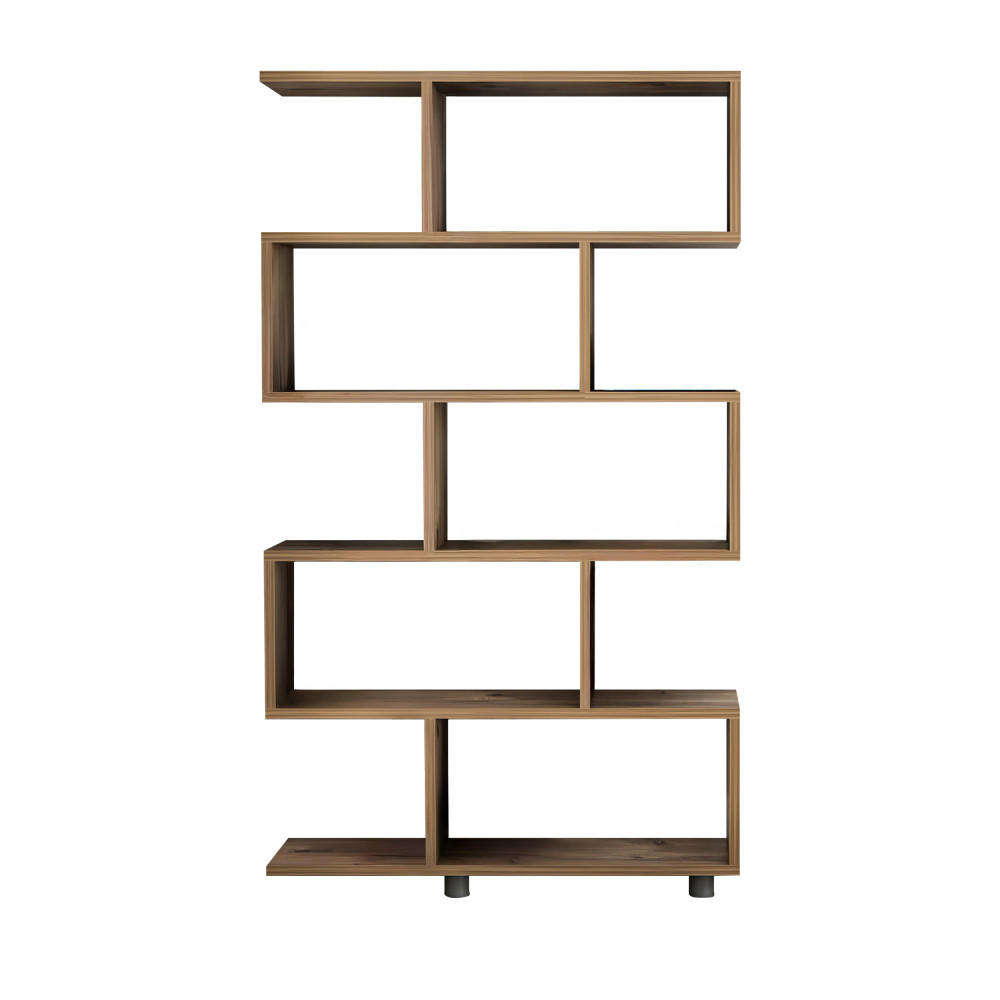 HOLZREGAL, Höhe 156 cm - Elio - Klares Holz - Eschefarben, Holz (90/156/20cm) - Drawer