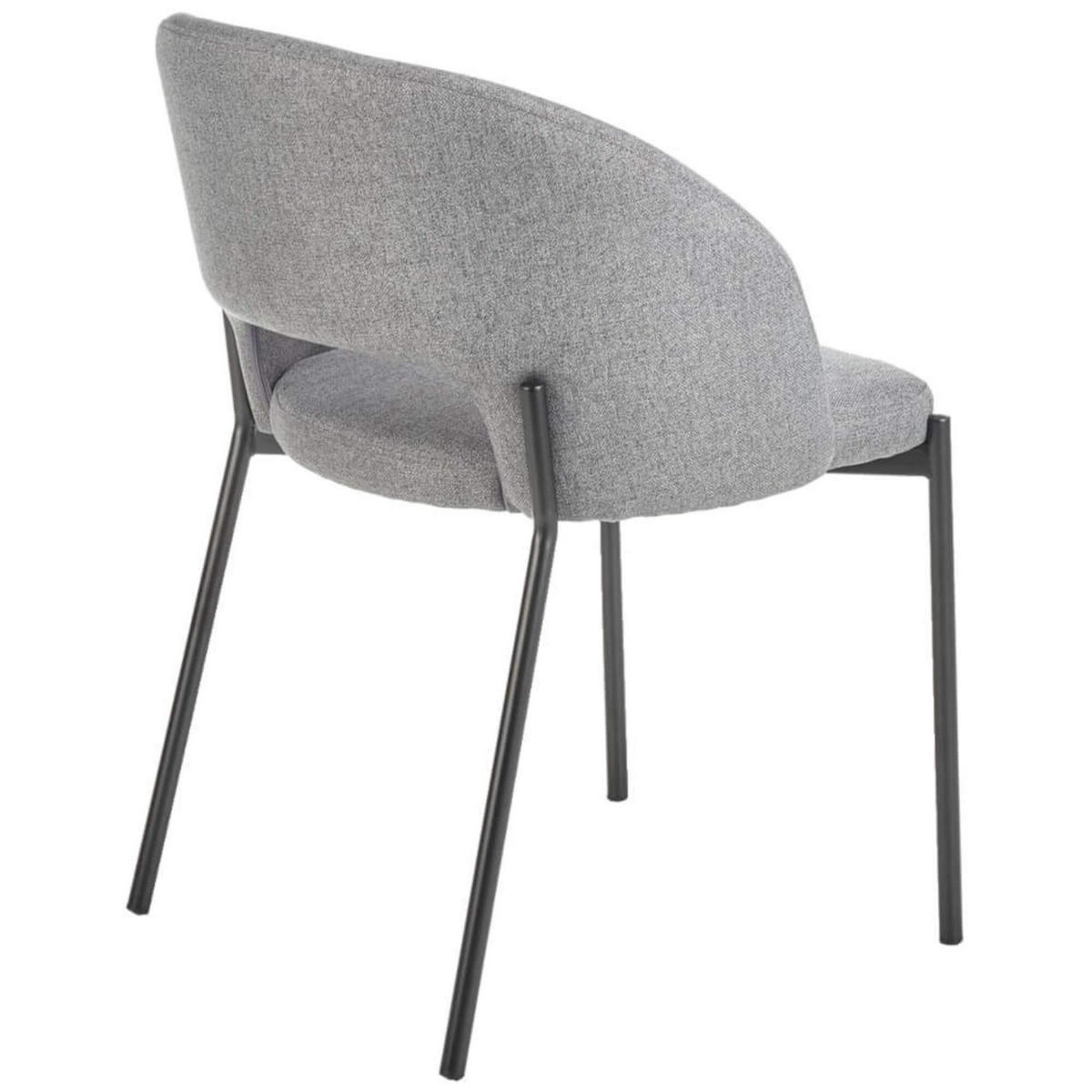 STUHL ARKO K373 - Schwarz/Grau, Holzwerkstoff/Metall (51/77/57cm) - Meblini
