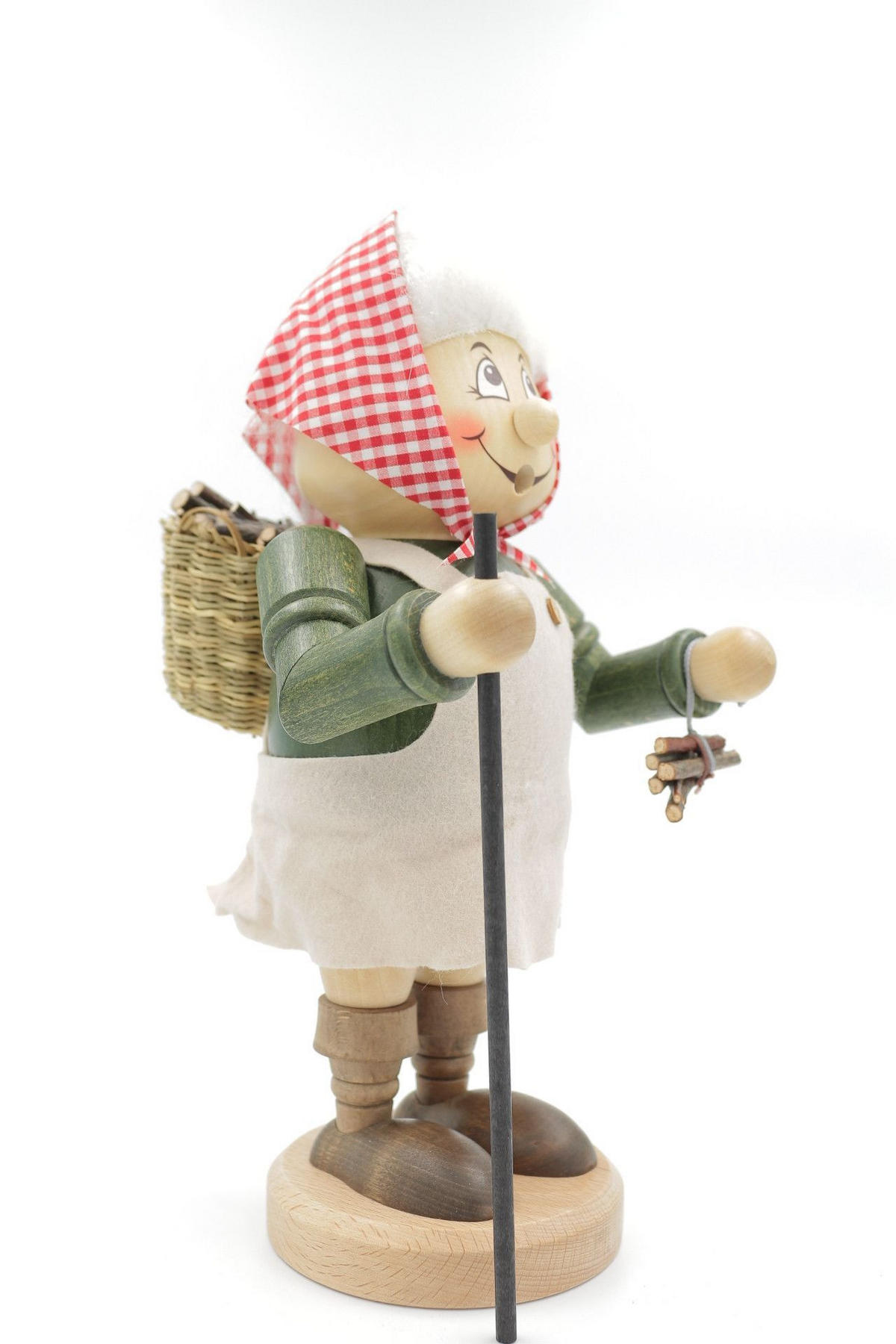 RAUCHFIGUR Wichtel Reisigfrau 32 cm - Multicolor, Holz (15/29/0.1cm)