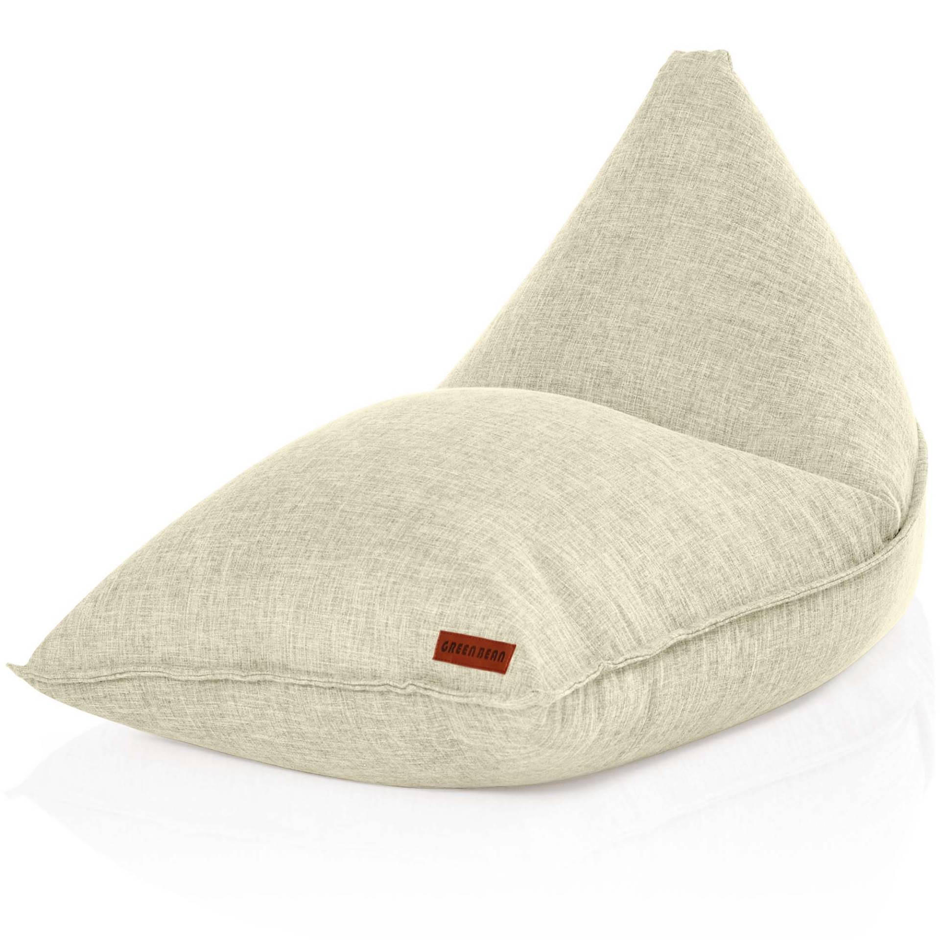 SITZSACK XXL Indoor 150x100x100cm - Beige, Textil (100/100/150cm) - Green Bean