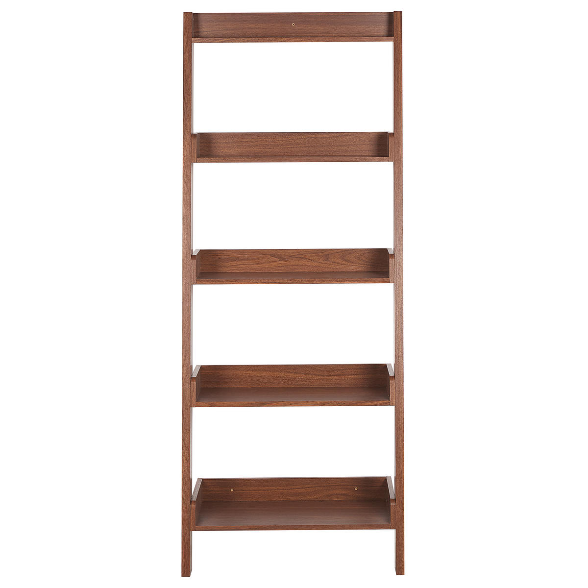 REGAL 5 Fächer Mobile Trio - Dunkelbraun, Holzwerkstoff (65/167/43cm) - Beliani