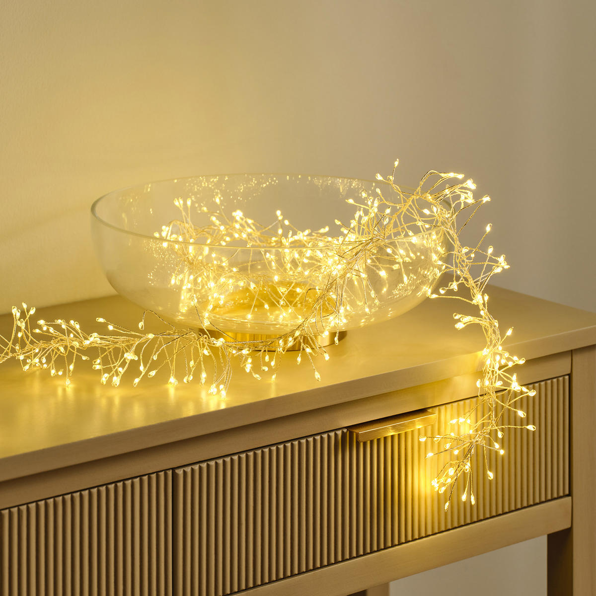LICHTERKETTE Metwire, Silber, 9x9x500 cm, Dekorative Weihnachtsdeko - Silberfarben, Metall (500cm) - home&you