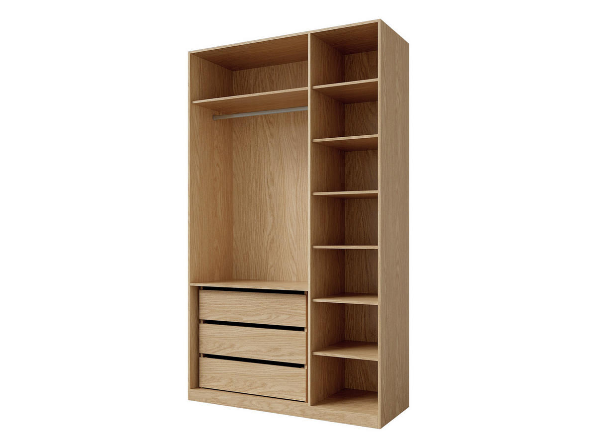 GARDEROBE-SET Soreno II - Eichefarben/Beige, Holzwerkstoff/Kunststoff (193/237/60cm) - MIRJAN24
