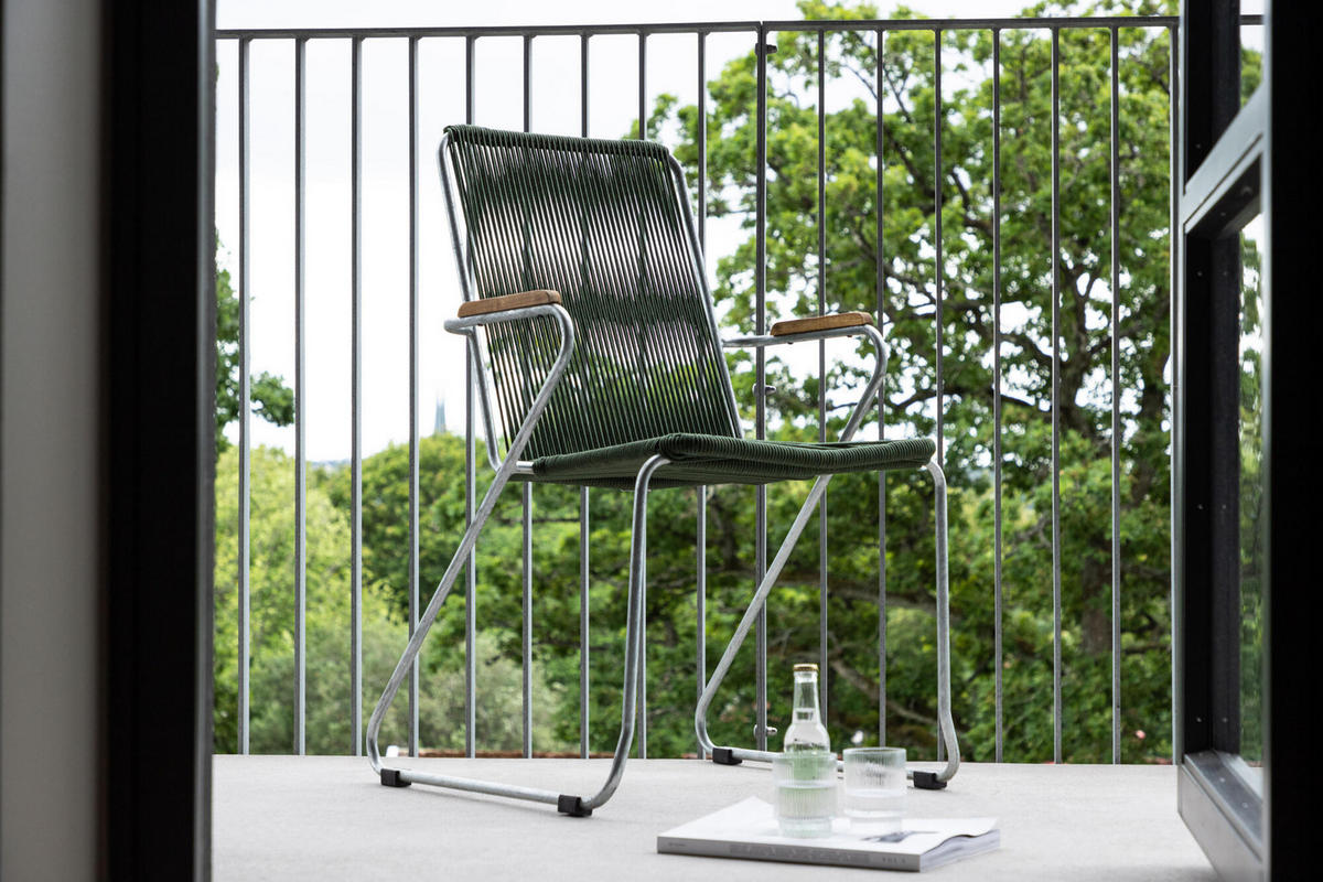 GARTENESSSTUHL BOIS Grün 60x63x93 cm - Grün, Metall (60/93/63cm) - FURNLUX