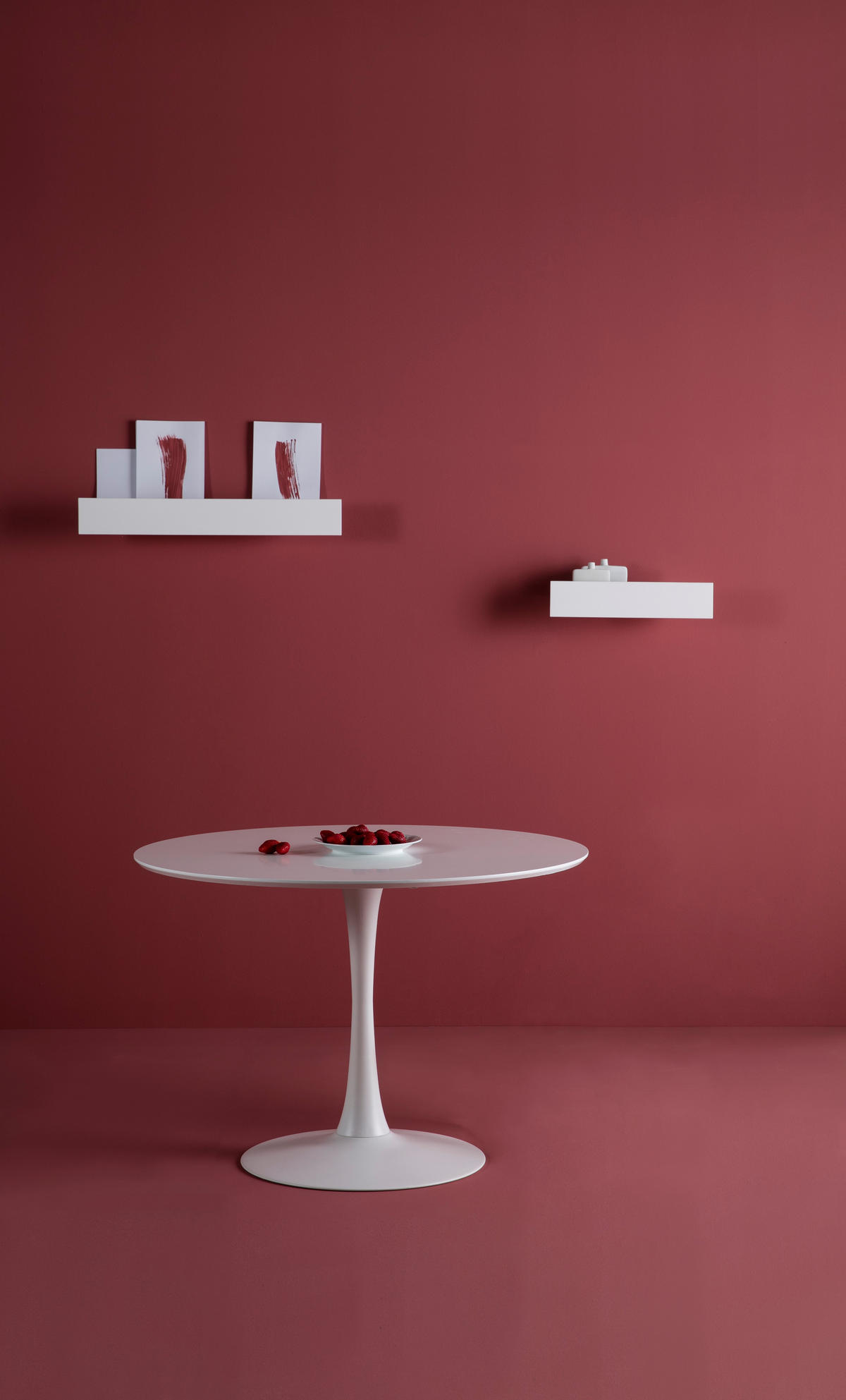 TISCH - oda 110/110/75 cm - Weiß, Holz (110/110/75cm) - Calicosy