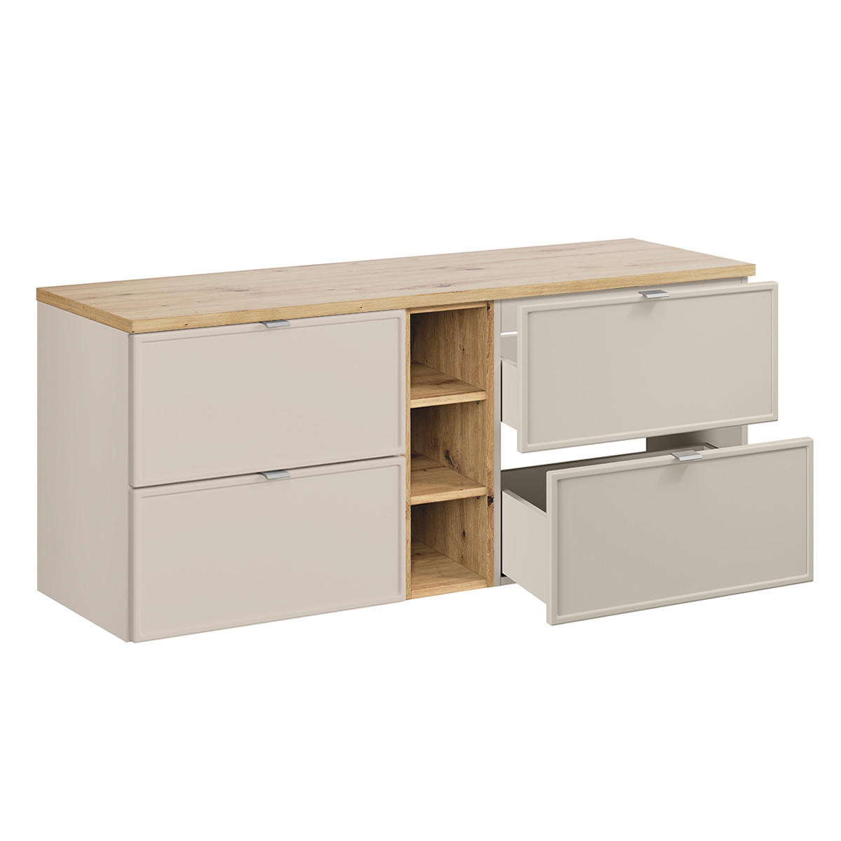 SKŘÍŇKA POD UMYVADLO 140.6cm Alba Kašmír - béžová, kompozitní dřevo (140.6/59/46cm) - Petits-meubles