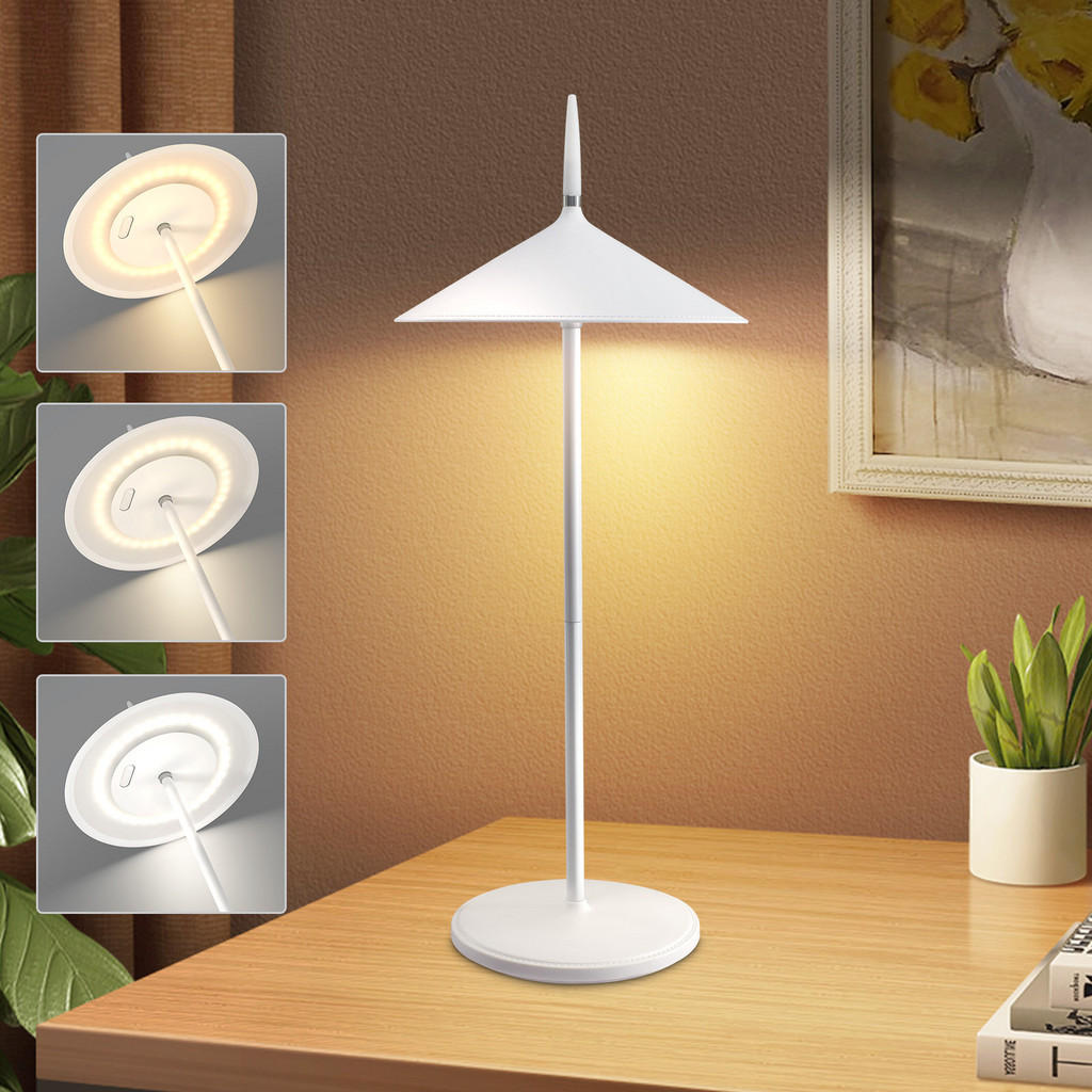 Thumbnail - Nettlife Led, Weiß, Kunststoff, 15.4x37.6x15.4 cm, Lampen & Leuchten, Innenbeleuchtung, Tischlampen, Tischlampen
