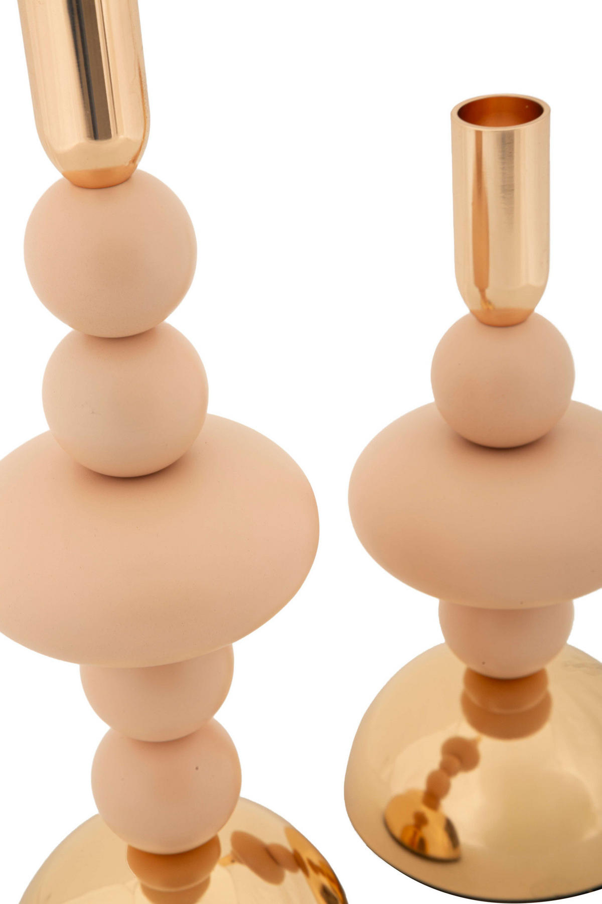 KERZENHALTER 2er Set Galaxy - Rosa, Metall (10/30/10cm) - Mauro Ferretti