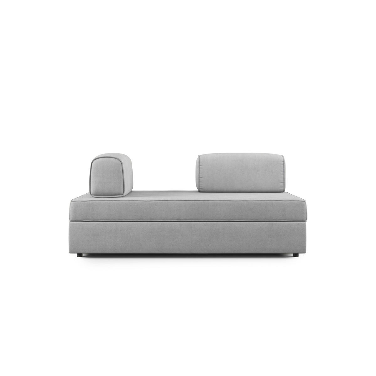 LINEARSOFA Liberty ausziehbar - Hellgrau, Textil (200/42/105cm) - Divani.store
