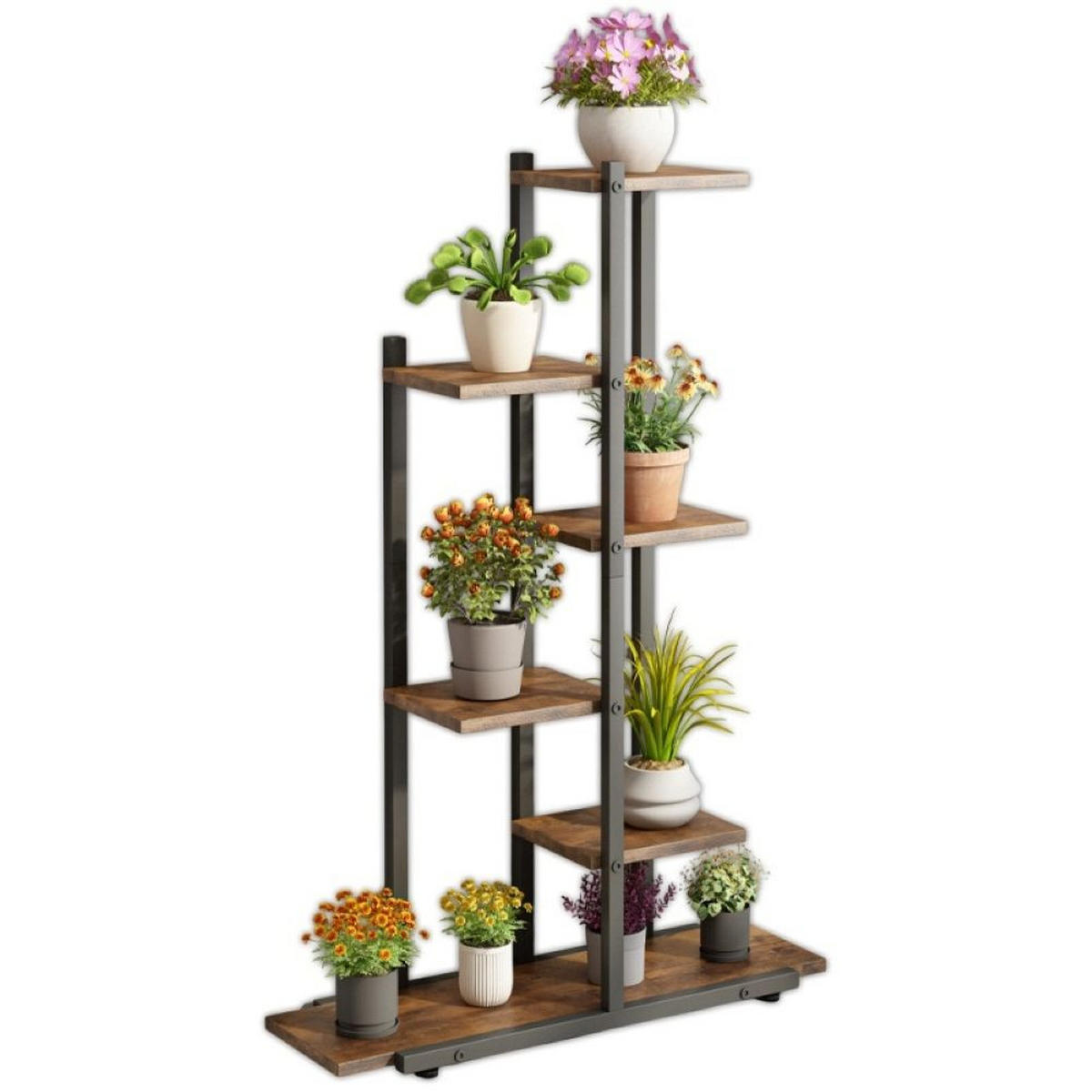 BLUMENSTÄNDER, braun 60/24/113 cm - Braun, Holzwerkstoff (60/113/24cm)