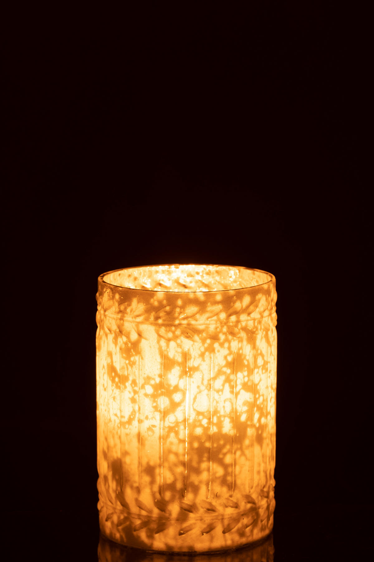 KERZENHALTER EZY– Glas – Weiß – Groß - Weiß, Glas (13/18/13cm) - J-Line