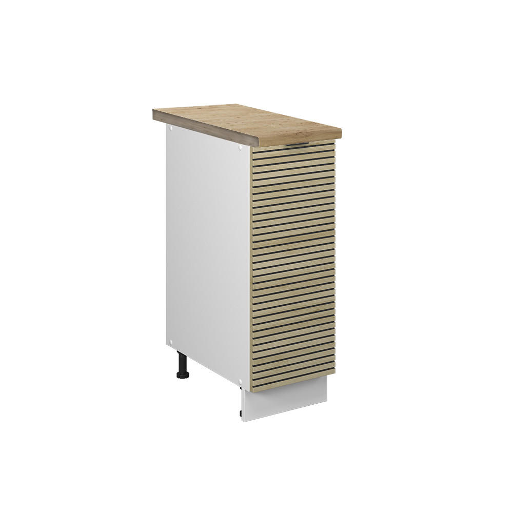 APOTEKARSKÅP Fame-Line Ekpanel 30 cm , AP Oak Ekfärgad, Vit 82/30/60 cm