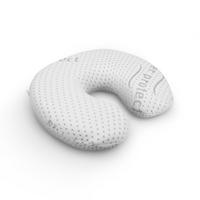 NACKENKISSEN Memory Foam ( Nackenhörnchen / 30cm x 35cm x Ø9cm ) Viscoelastische Kopfkissen - Silver Protect Bezug "antimikrobiell" abnehmbar Öko-Tex - Weiß, Textil (30/35cm) - Bestlivings
