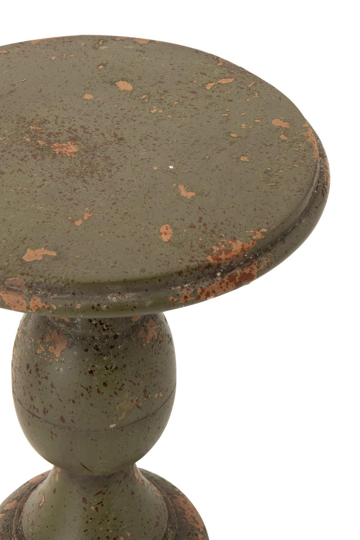 BEISTELLTISCH ANTIK AUßEN Grün - Grün, Glas/Naturmaterialien (41/41/58cm) - J-Line