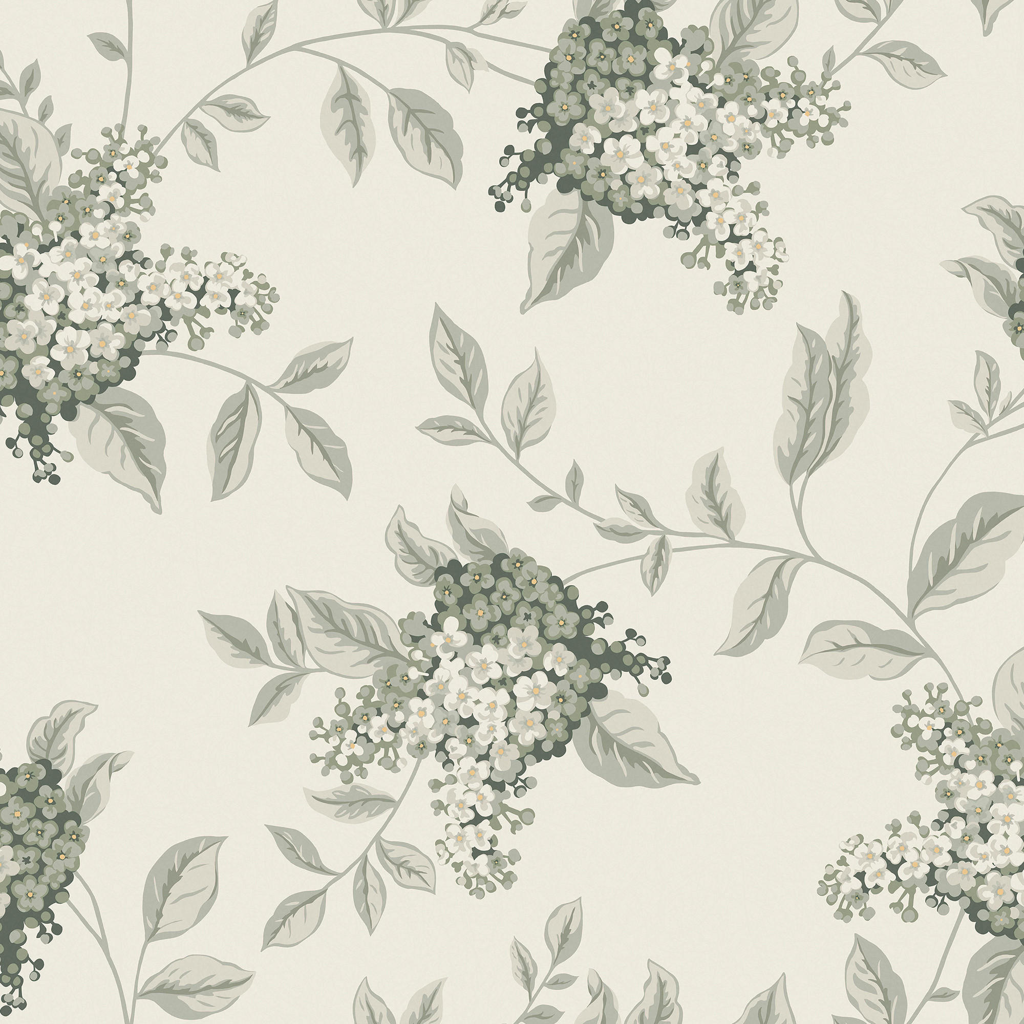 Laura Ashley Vliestapete Grün 52x1000 cm