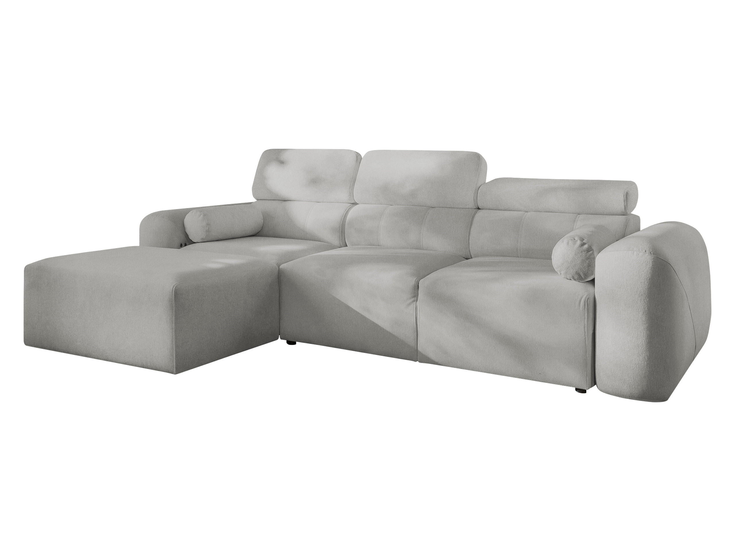 ECKSCHLAFSOFA Volare I, Seite: Links - Hellgrau, Holz/Textil (269/182cm) - MIRJAN24