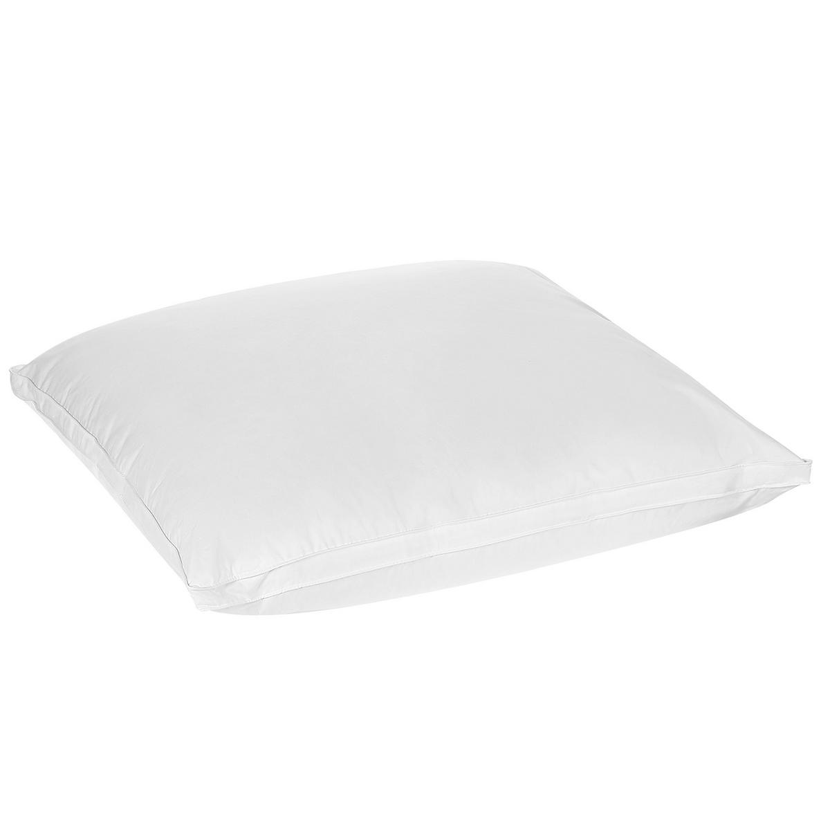 KOPFKISSEN 2er-Set Weiß 80/80 cm Feldberg - Weiß, Naturmaterialien (80/80cm) - Beliani