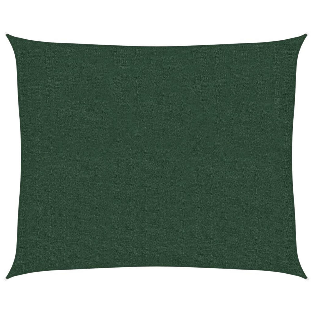 SONNENSEGEL 160 g/m² Dunkelgrün 2,5x3 m HDPE - Grün, Textil (300/250cm) - furnicato