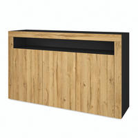 SIDEBOARD Valencia Eiche Natur/ Eiche Natur - Eichefarben, Holzwerkstoff (155/92/40cm) - Vladon