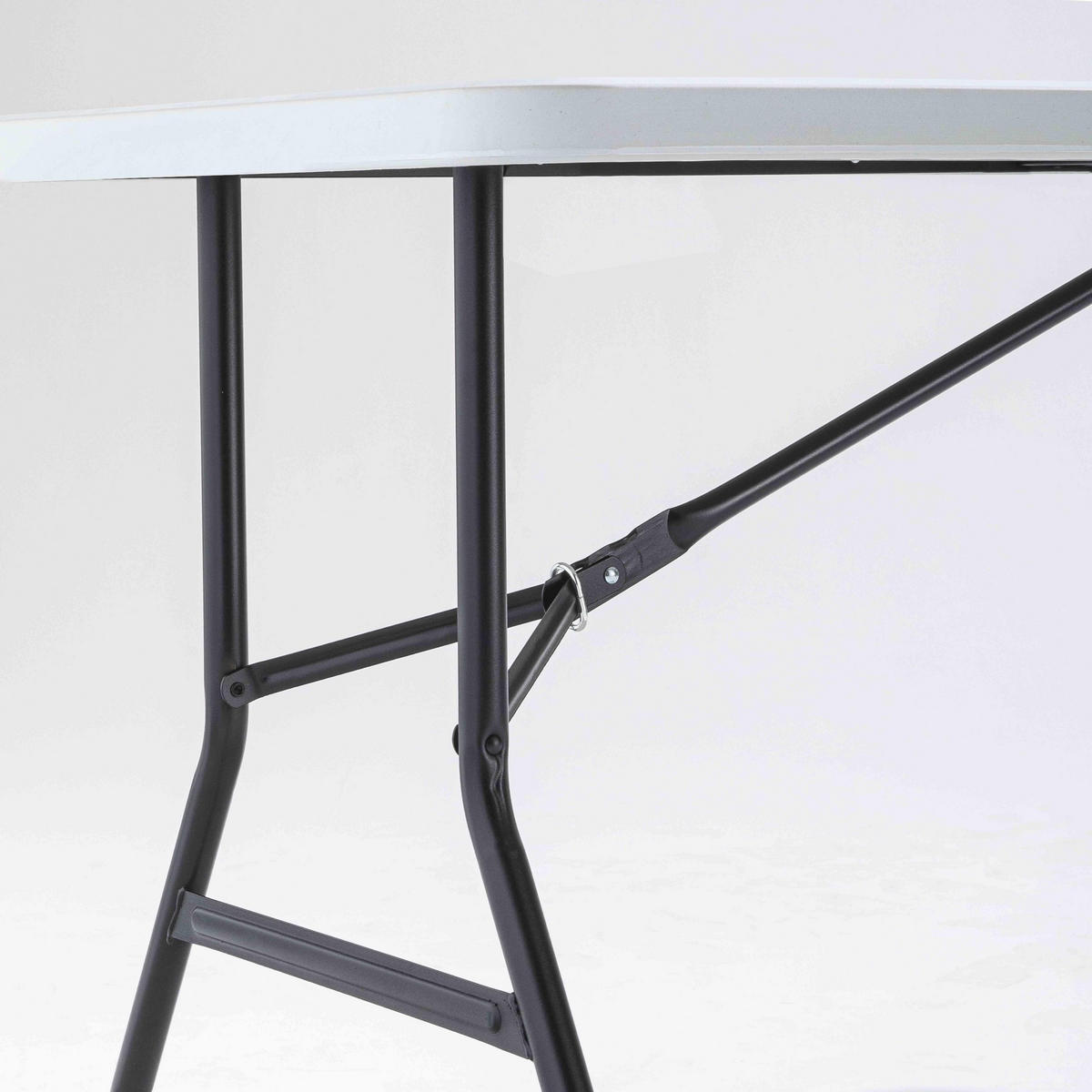 GARTENTISCH ausziehbar, Weiß - Weiß, Kunststoff (90/200/74cm) - Oviala