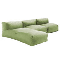 GARTENSOFA mit 3 Sitzplätzen, Kaktusgrünen - Grün, Textil - Oviala