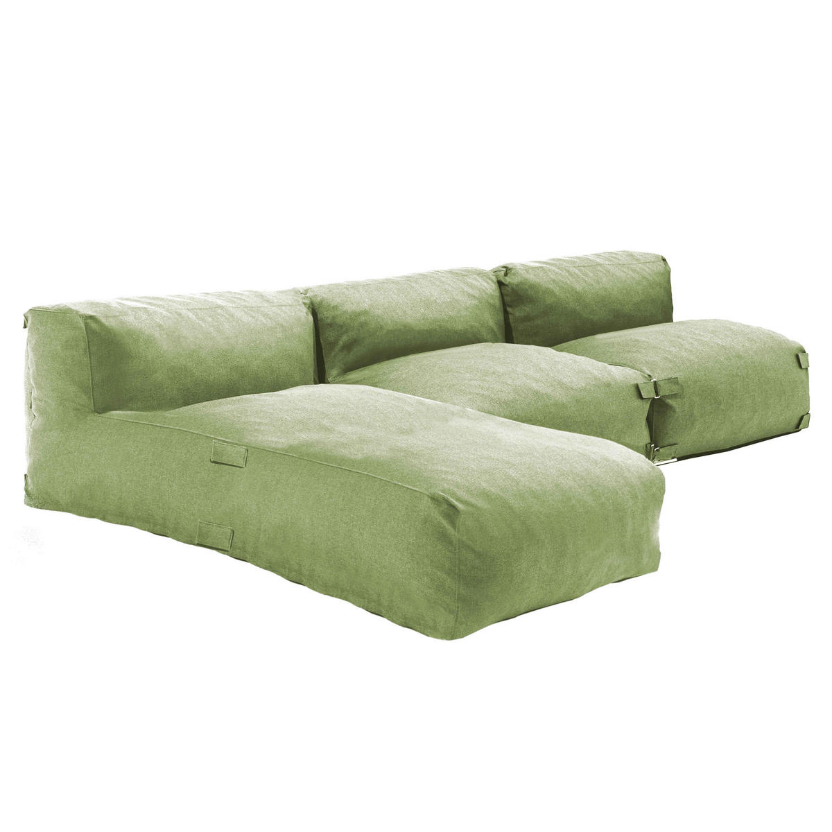 GARTENSOFA mit 3 Sitzplätzen, Kaktusgrünen - Grün, Textil - Oviala